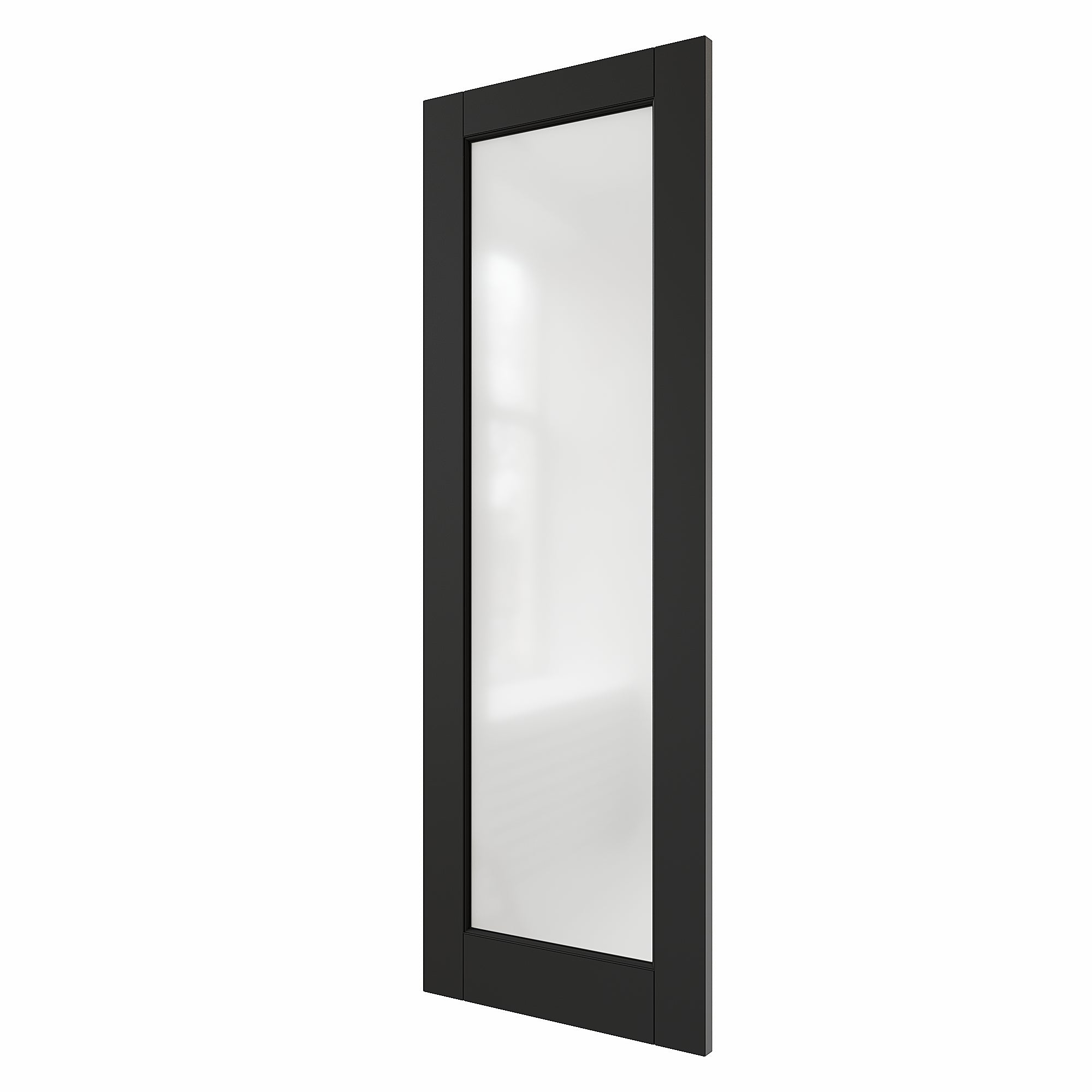 Ark Design Frosted Glass Door Slab with/without Prehung Kit, Black