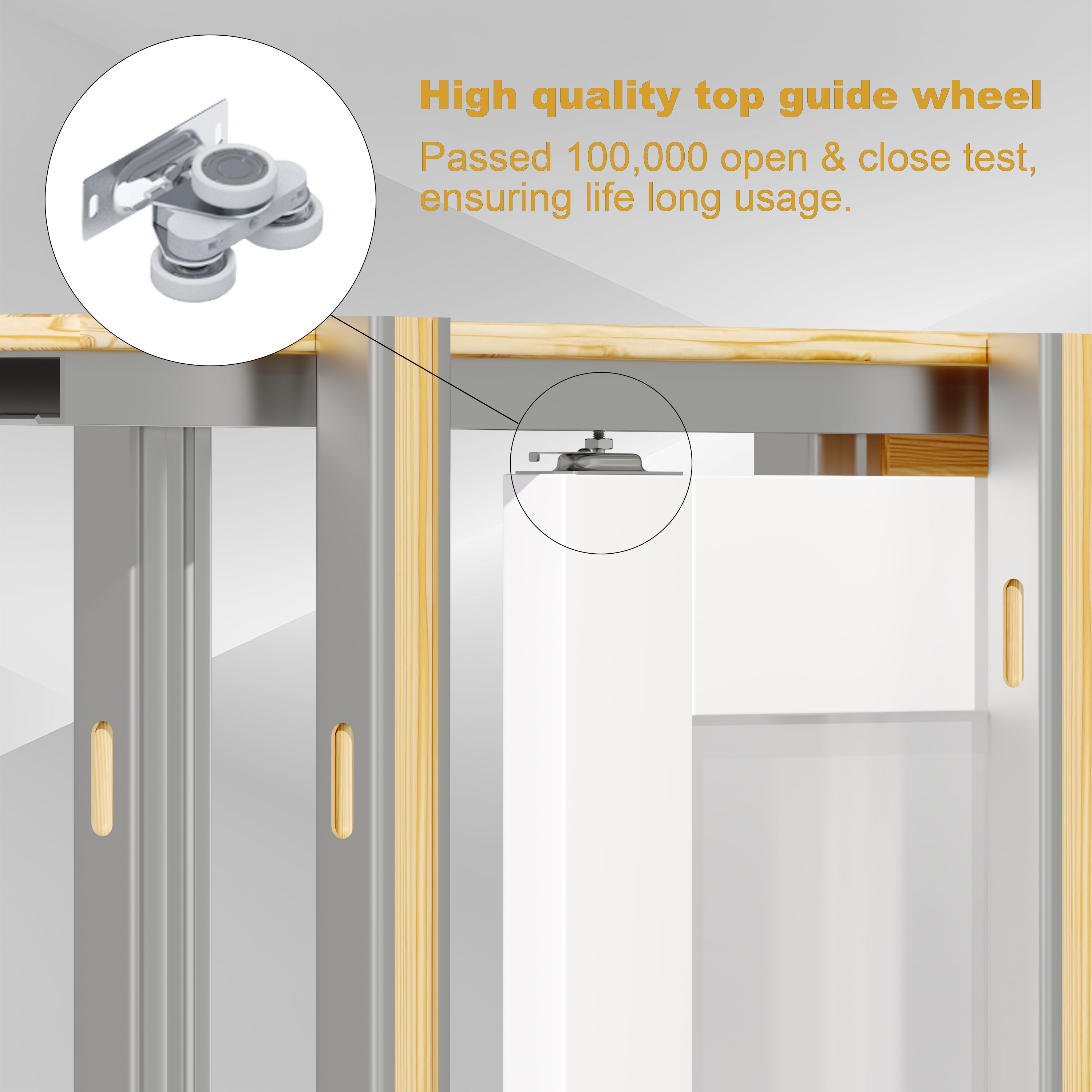 Ark Design Panel Pocket Door with Hardware Kit & Soft Close & Frame, Solid Core MDF Wood & Paint-grade Finished, White