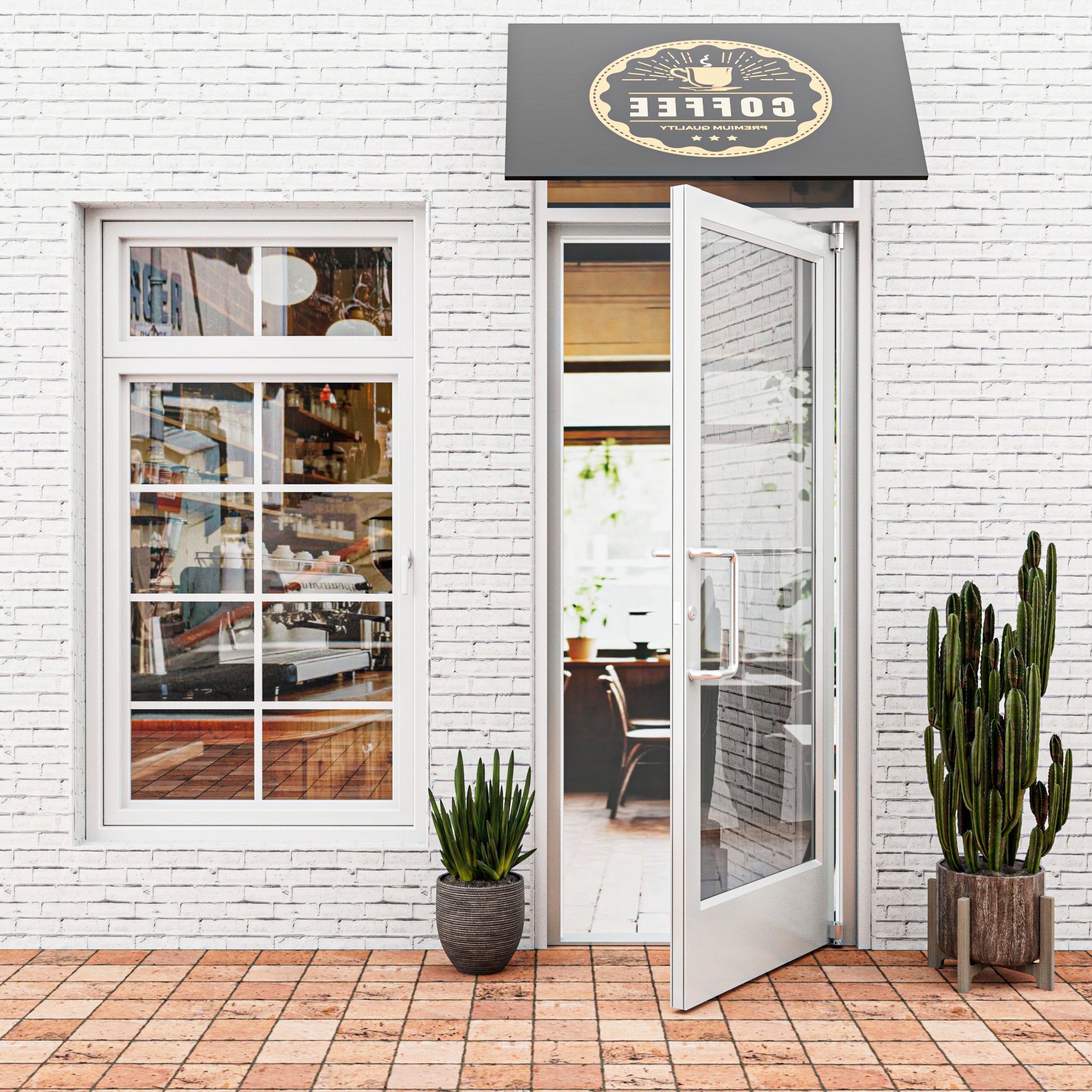 Silver Outswing Anodized Aluminum Prehung Commercial Door