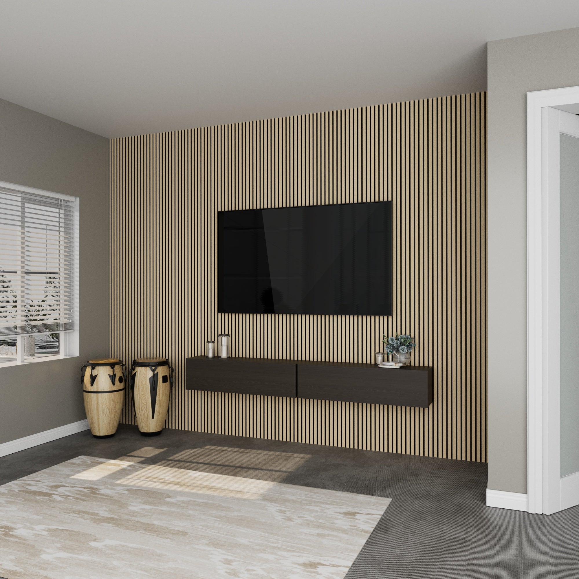 Ark Design Oak Style Square Edge MDF Decorative Acoustic Wall Panel