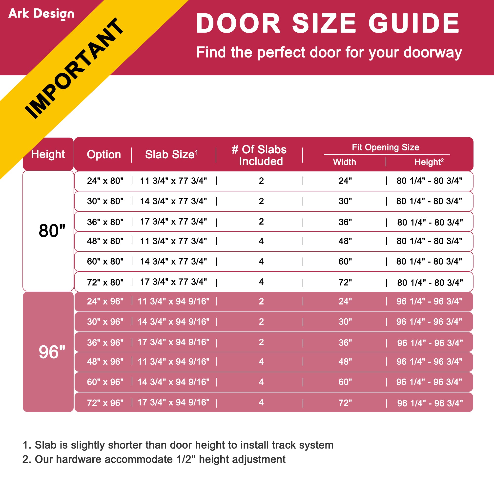 Ark Design 3-Lite Tempered Frosted Glass Closet Bifold Door with Hardware Kit & Knob, Solid Core MDF Wood & PVC Covered Finished, White