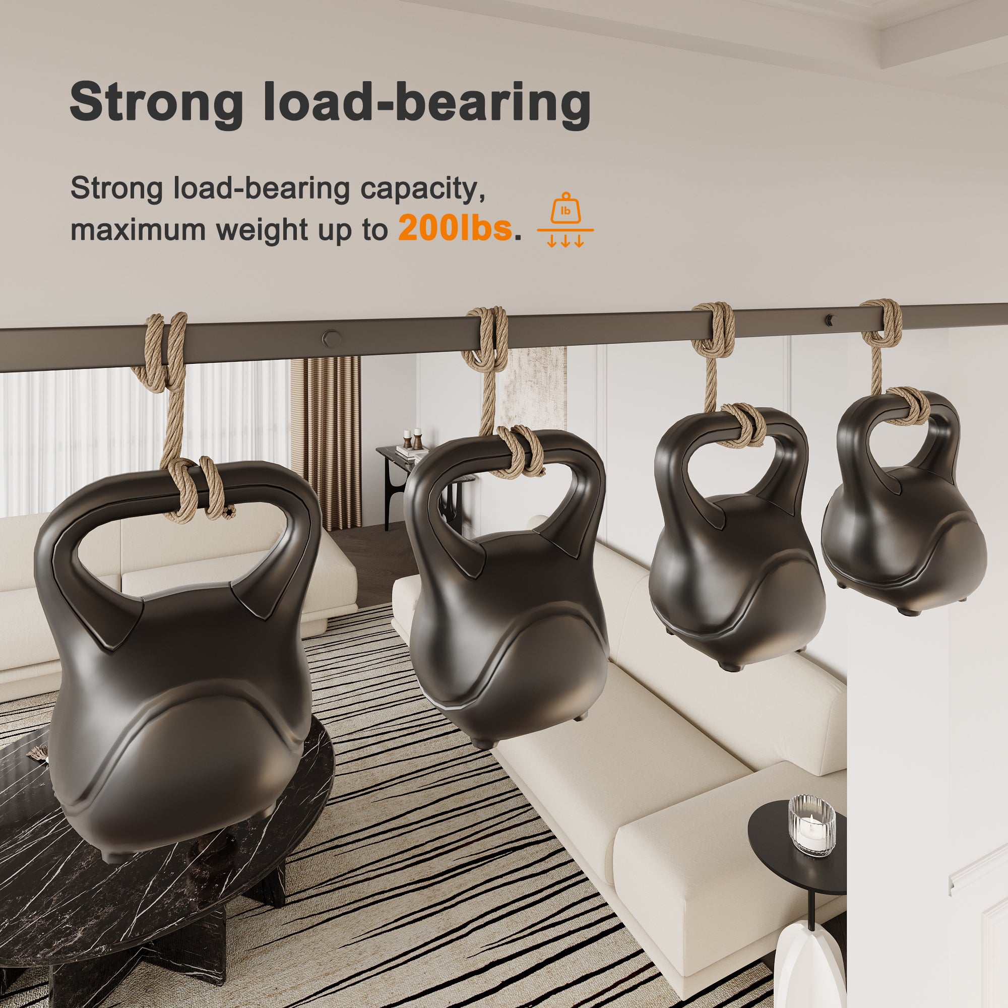 Ark Design Bifold Barn Door Top-mounted Hardware Kit for 4 doors