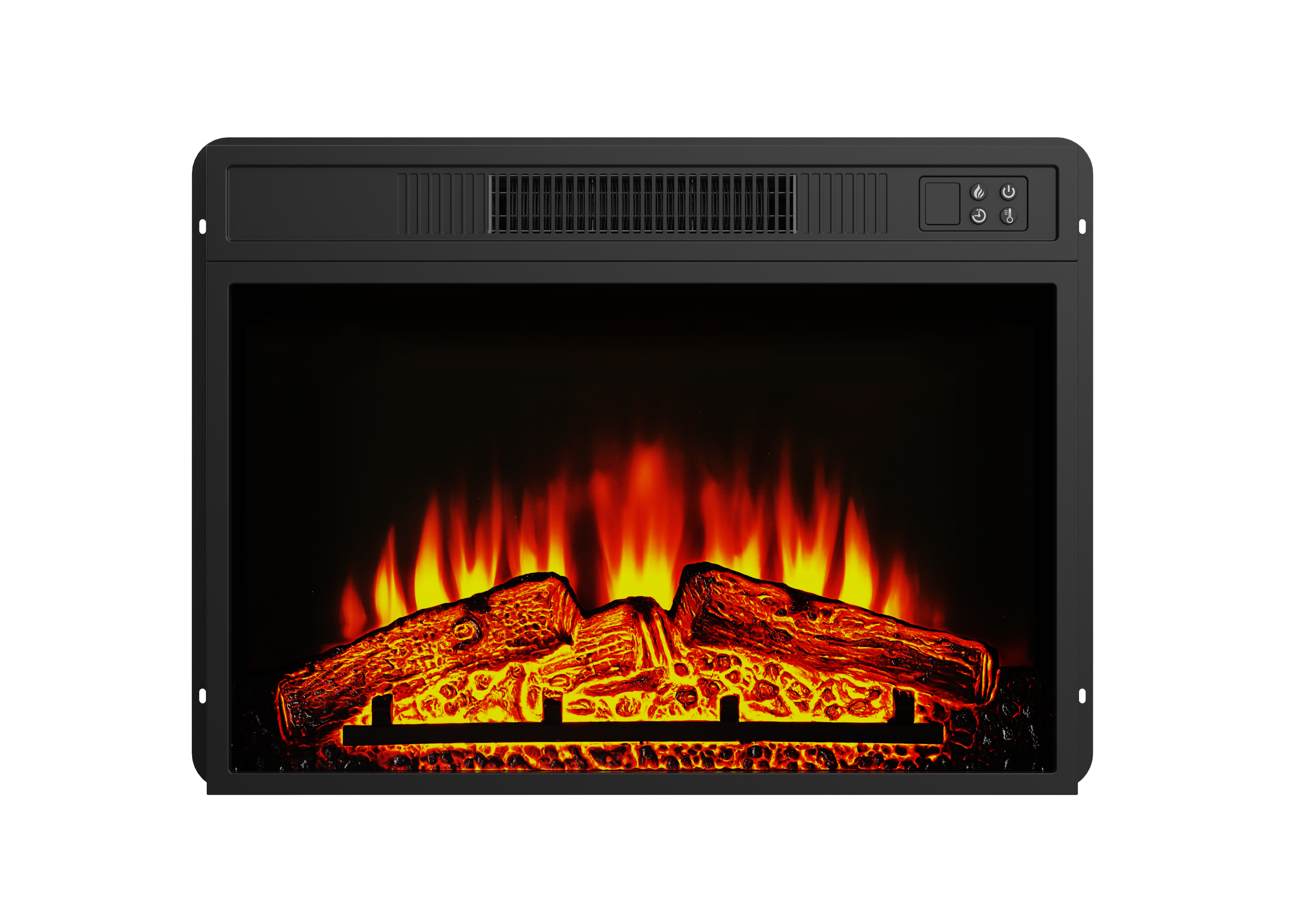 23" Electric Fireplace Inserts Adjustable Realistic LED Flame with Remote Control, Timer&Overheating Protection, 750/1500W