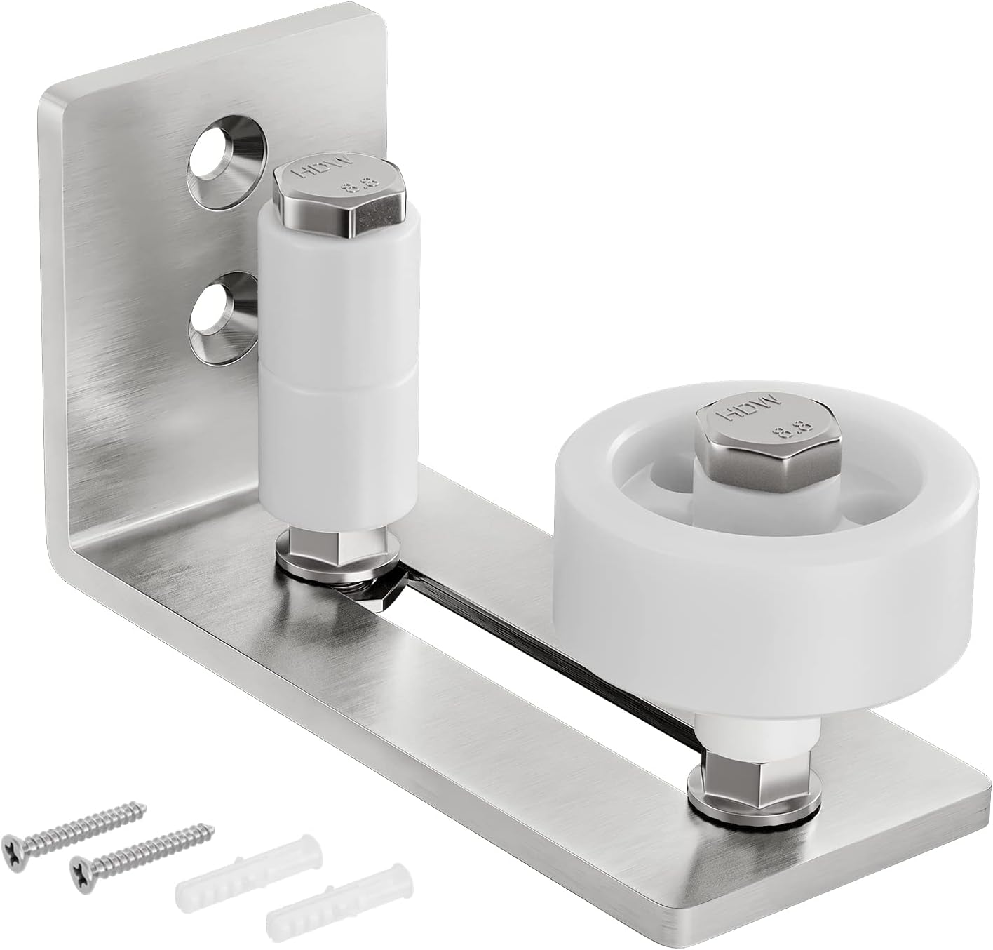 Wall Mounted-Brushed Nickel-Floor Guide 02 (Shipping with specific door purchase, not for individual sale)