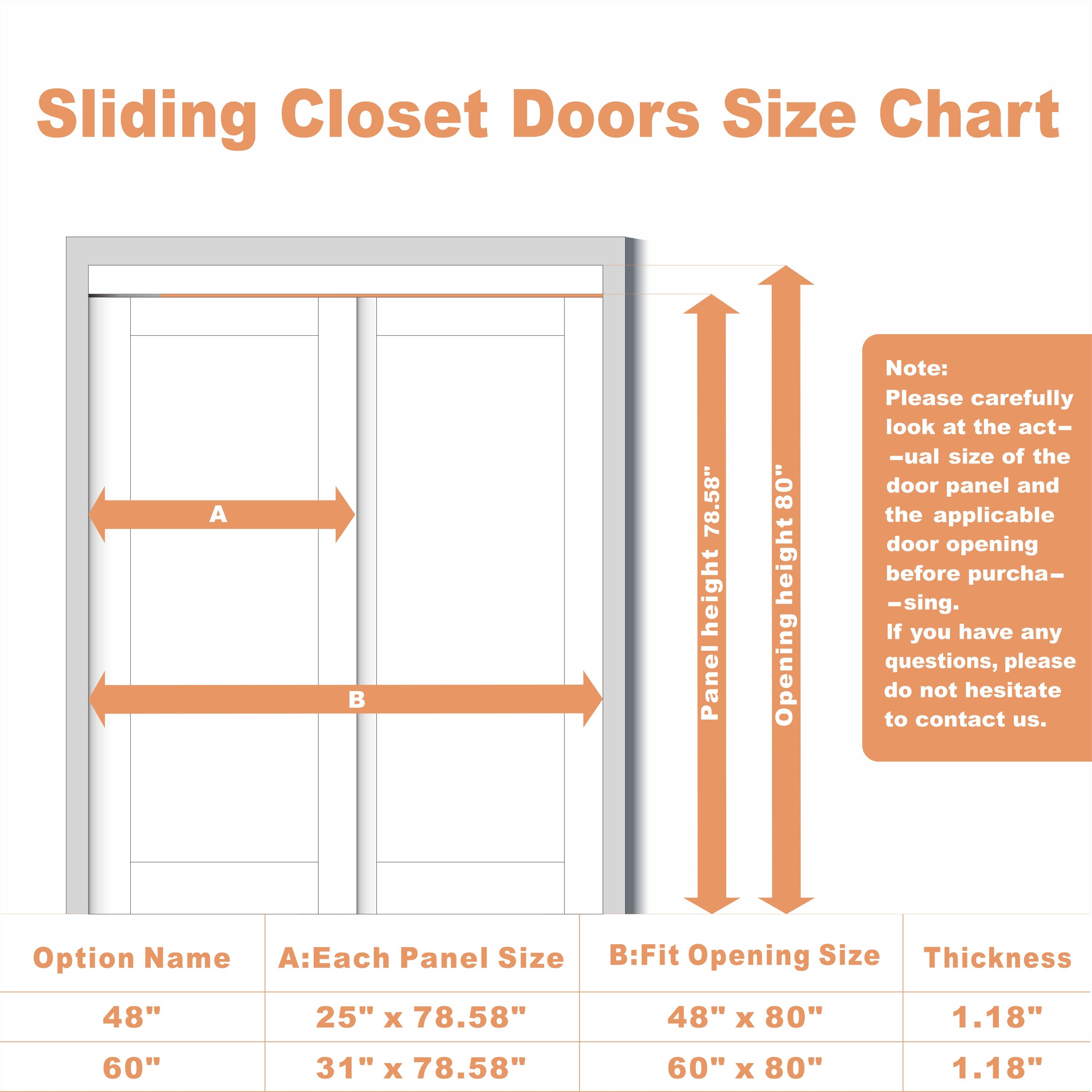 Ark Design Bypass Sliding Closet Door Hardware Kit