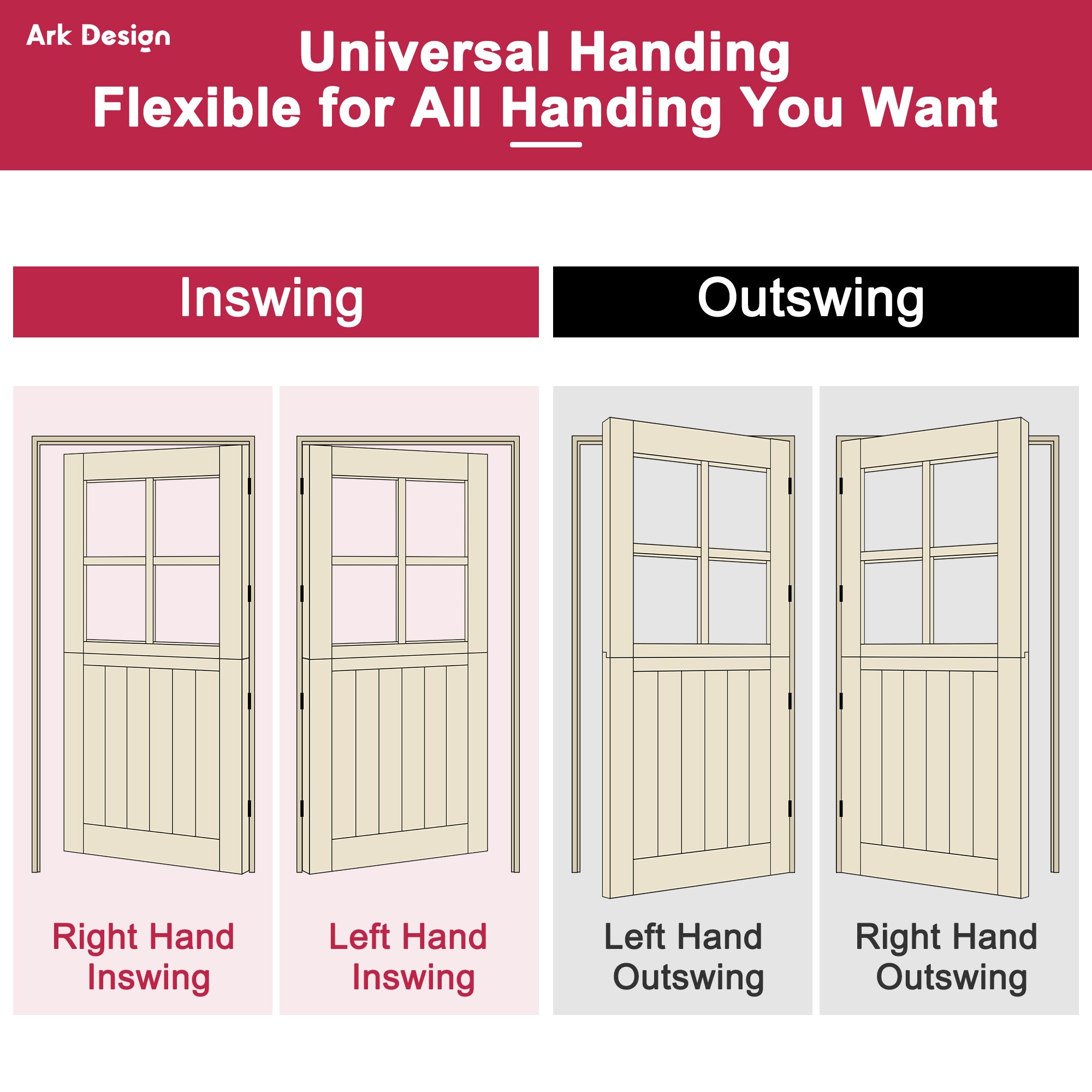 Dutch Door Prehung Jamb - 30-36W x 80H