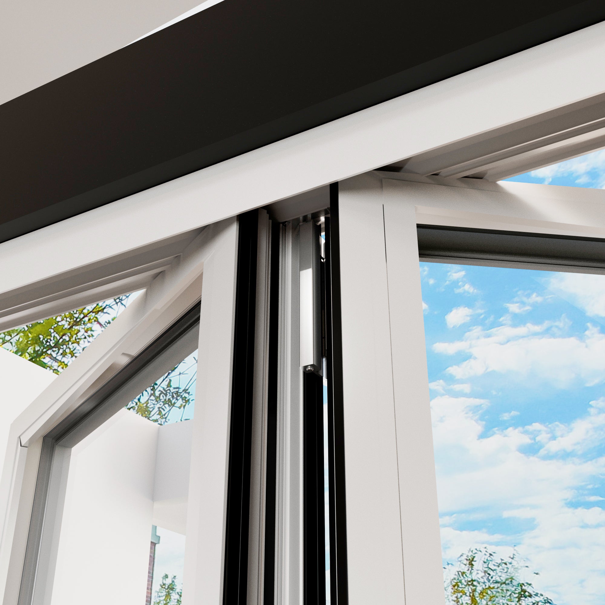 Custom Bifold Patio Door - Right Swing Open (3 Panels)