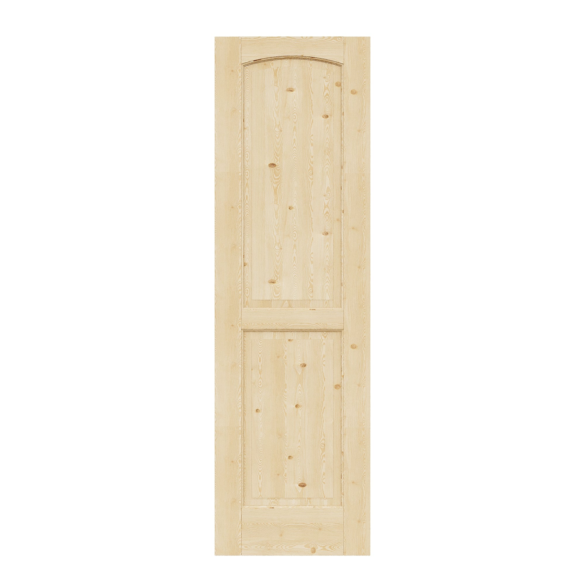 Ark Design 2-Panel Universal Solid Core Unfinished Pine Wood Door Slab, with/without Prehung Kit