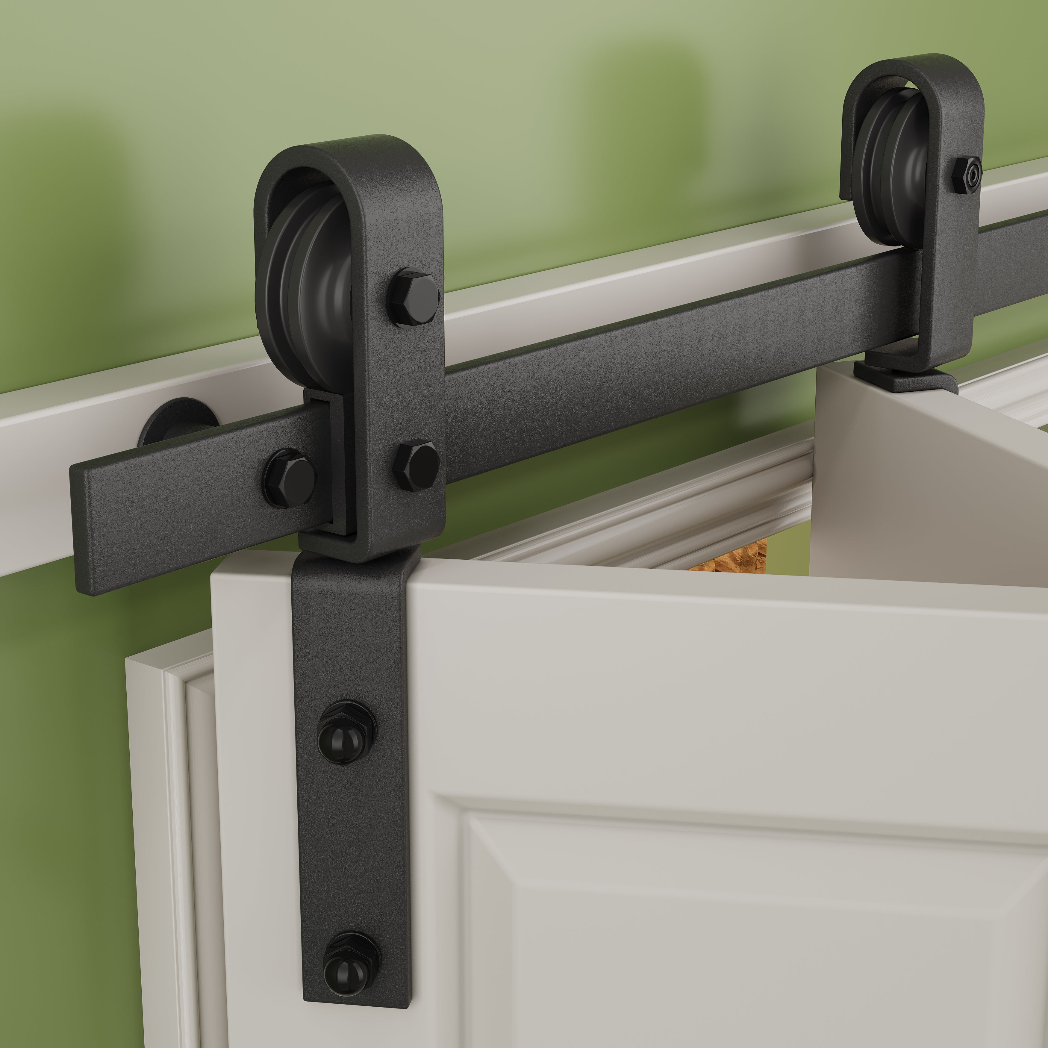 Ark Design Bifold Barn Door Side-mounted Hardware Kit for 2 doors