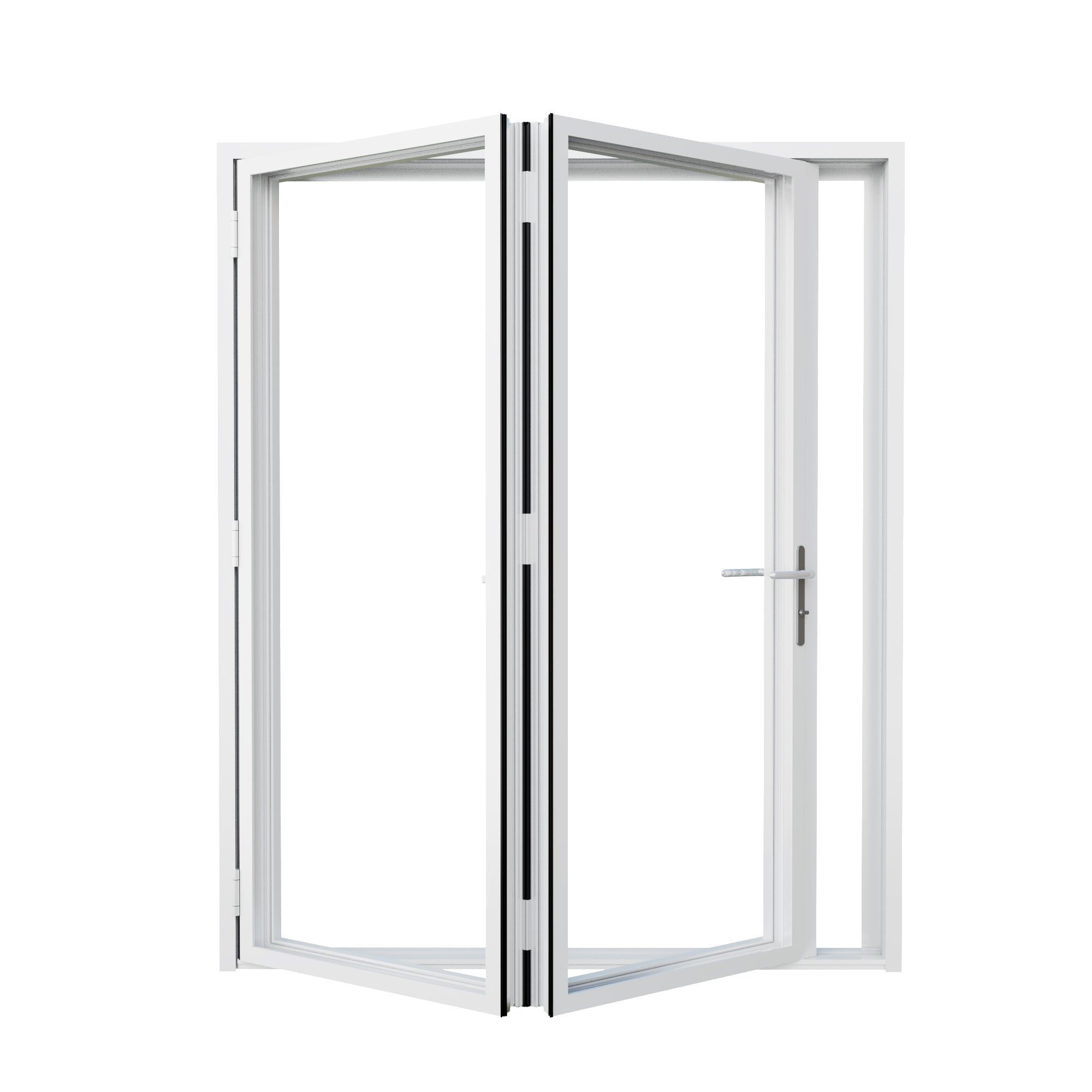 Custom Bifold Patio Door - Left Swing Open (2 Panels)