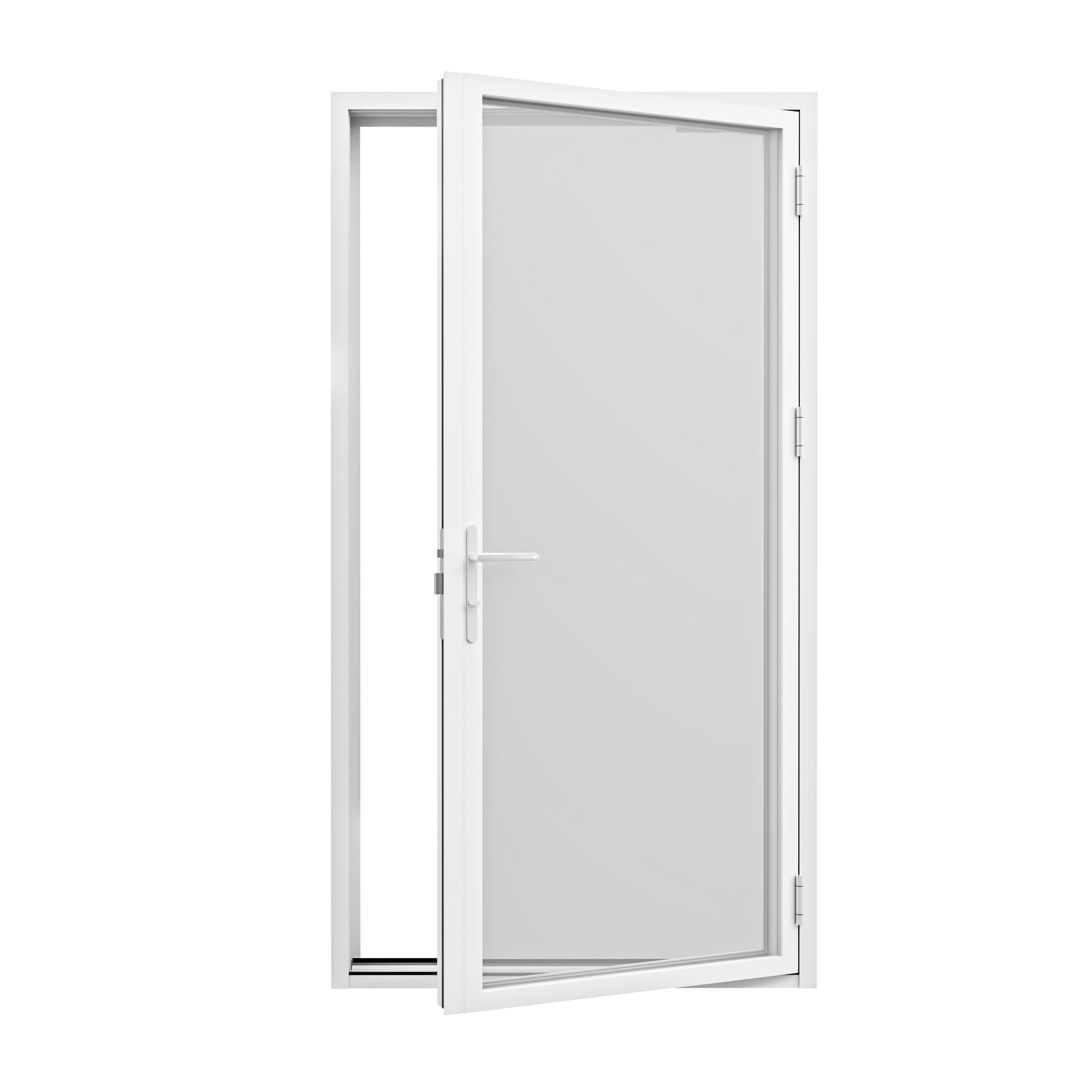 Custom Black 1 Panel Outswing Double Tempered Glass Aluminum Swing Patio Door for Nas h