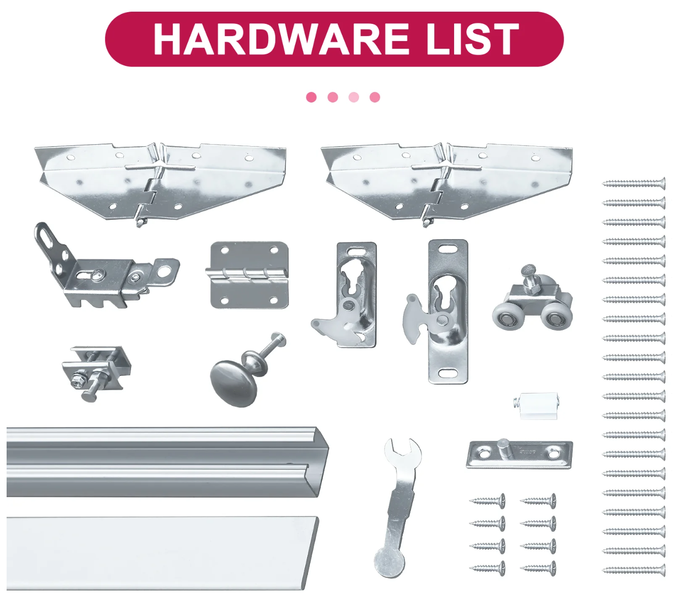 Ark Design Bi-fold Door Hardware | Heavy Duty Bi-fold Door Hardware, Up to 100lbs