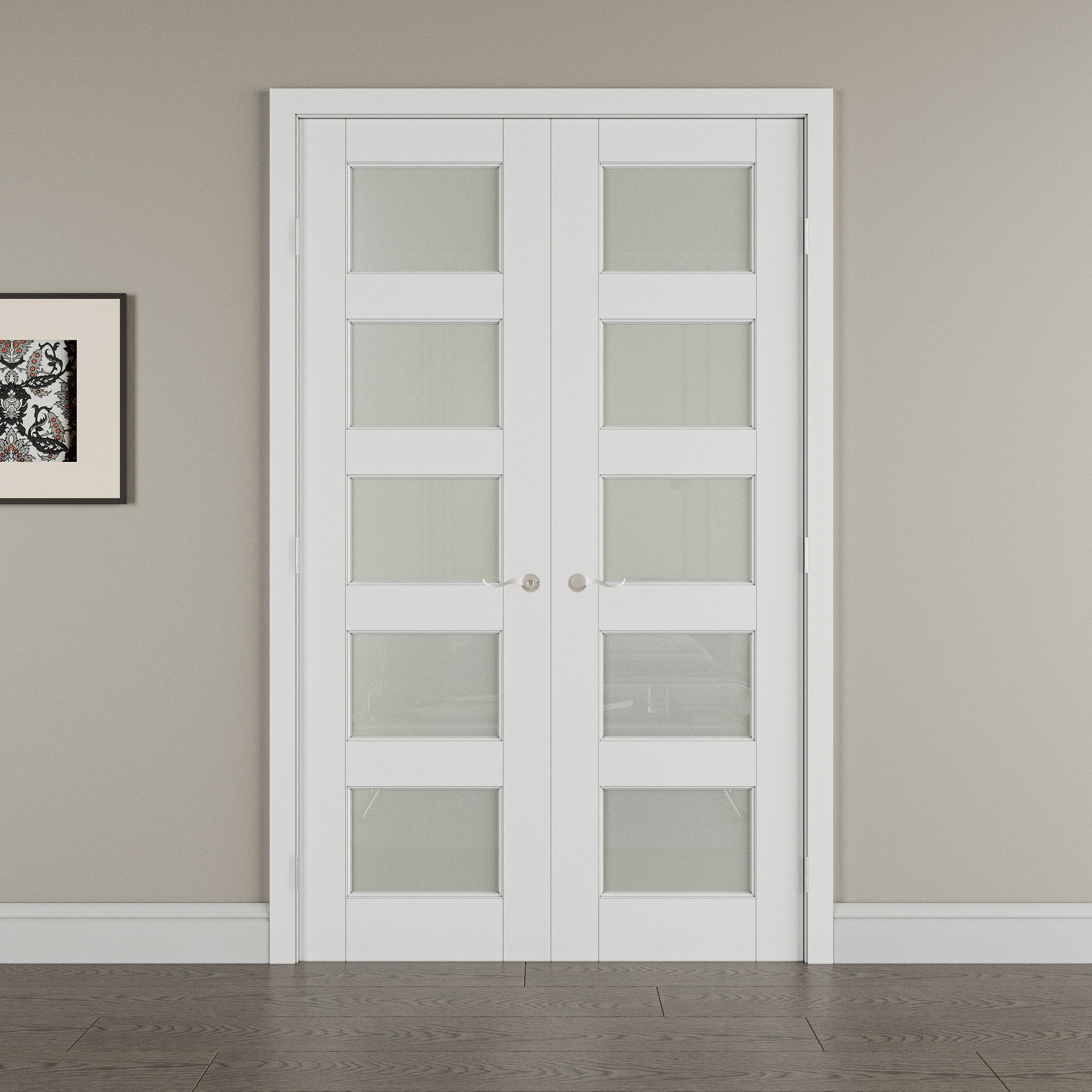 Prehung Interior French Doors Custom Interior French Door with Ready-to-Assemble Prehung Jamb for Fa