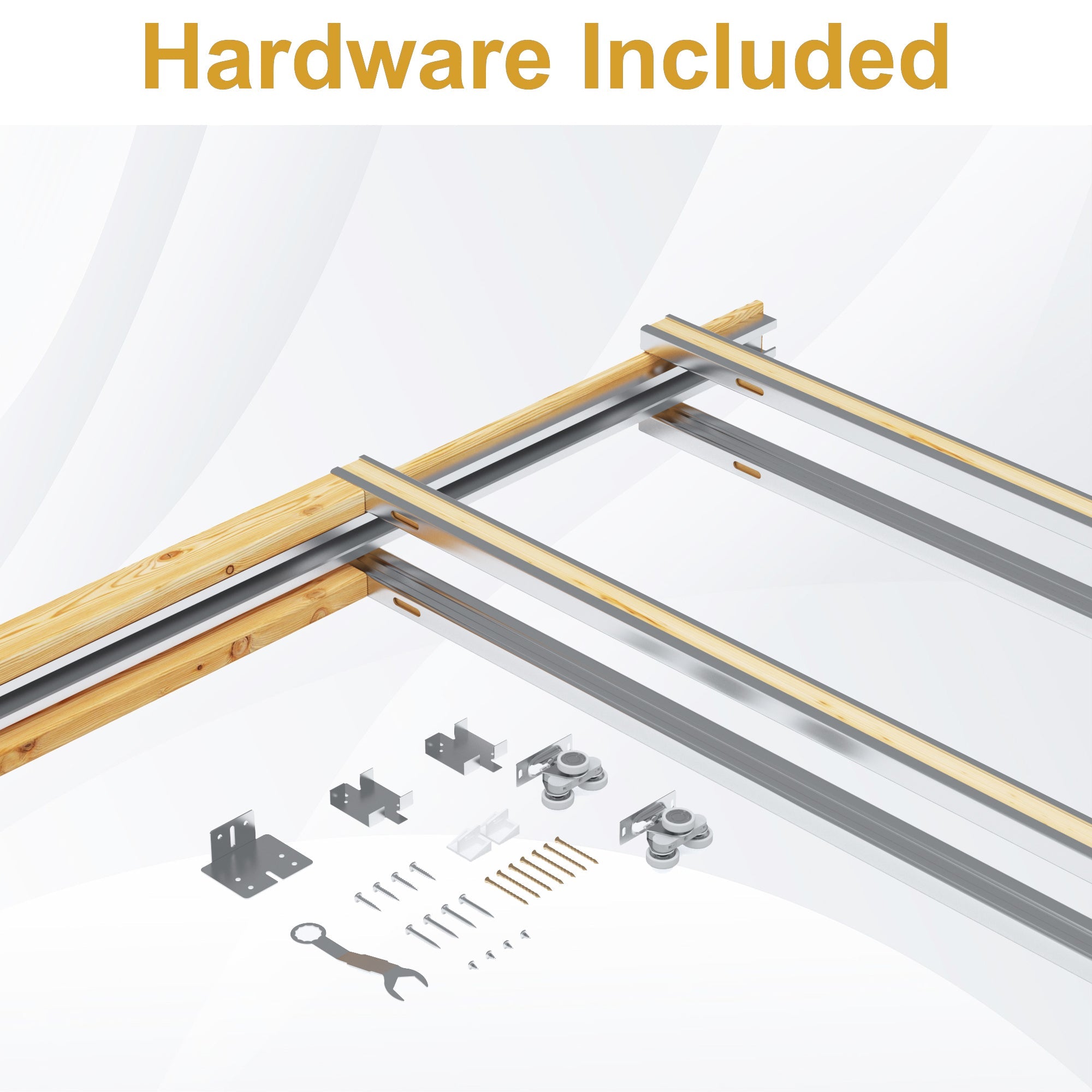 Ark Design Panel Pocket Door with Hardware Kit & Soft Close & Frame, Solid Core MDF Wood & Paint-grade Finished, White