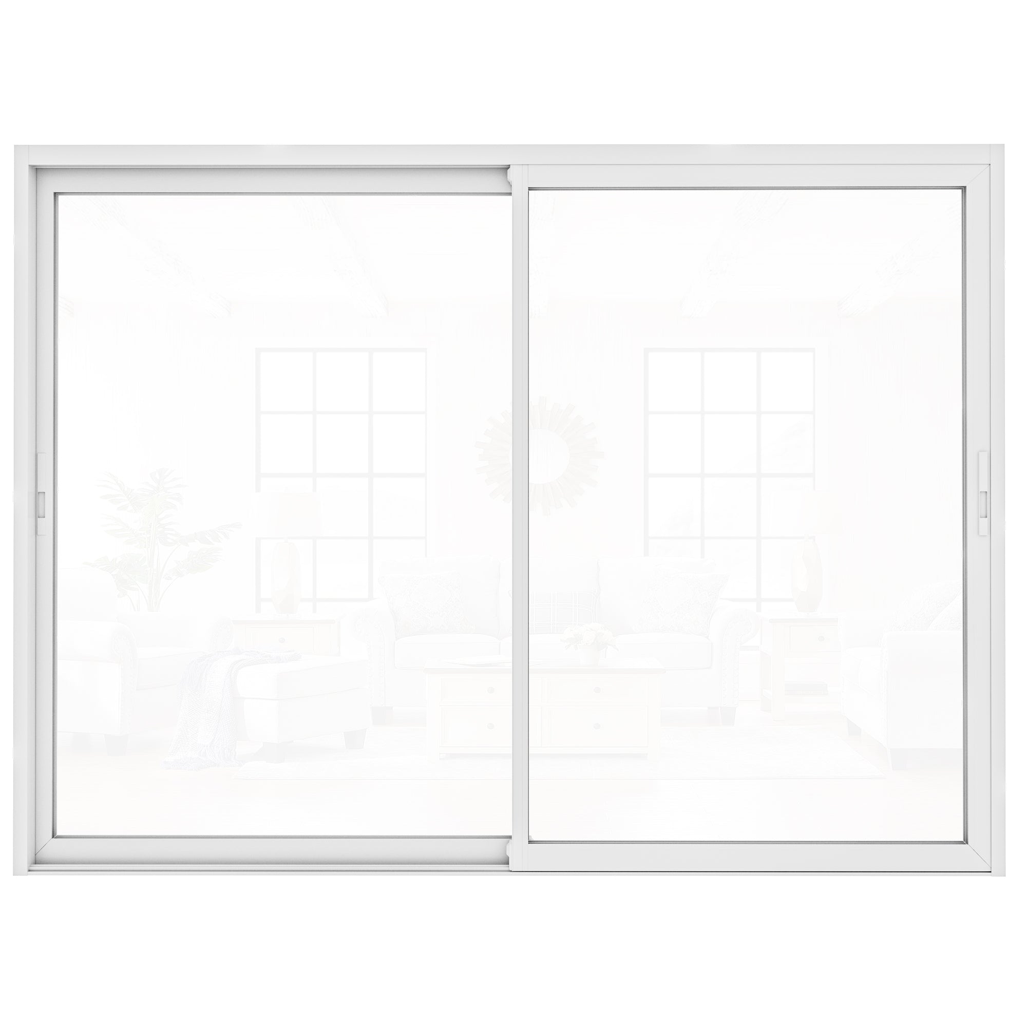 Custom White Universal Aluminum Multi-Sliding Patio Door with Double Glazed Low-E Glass