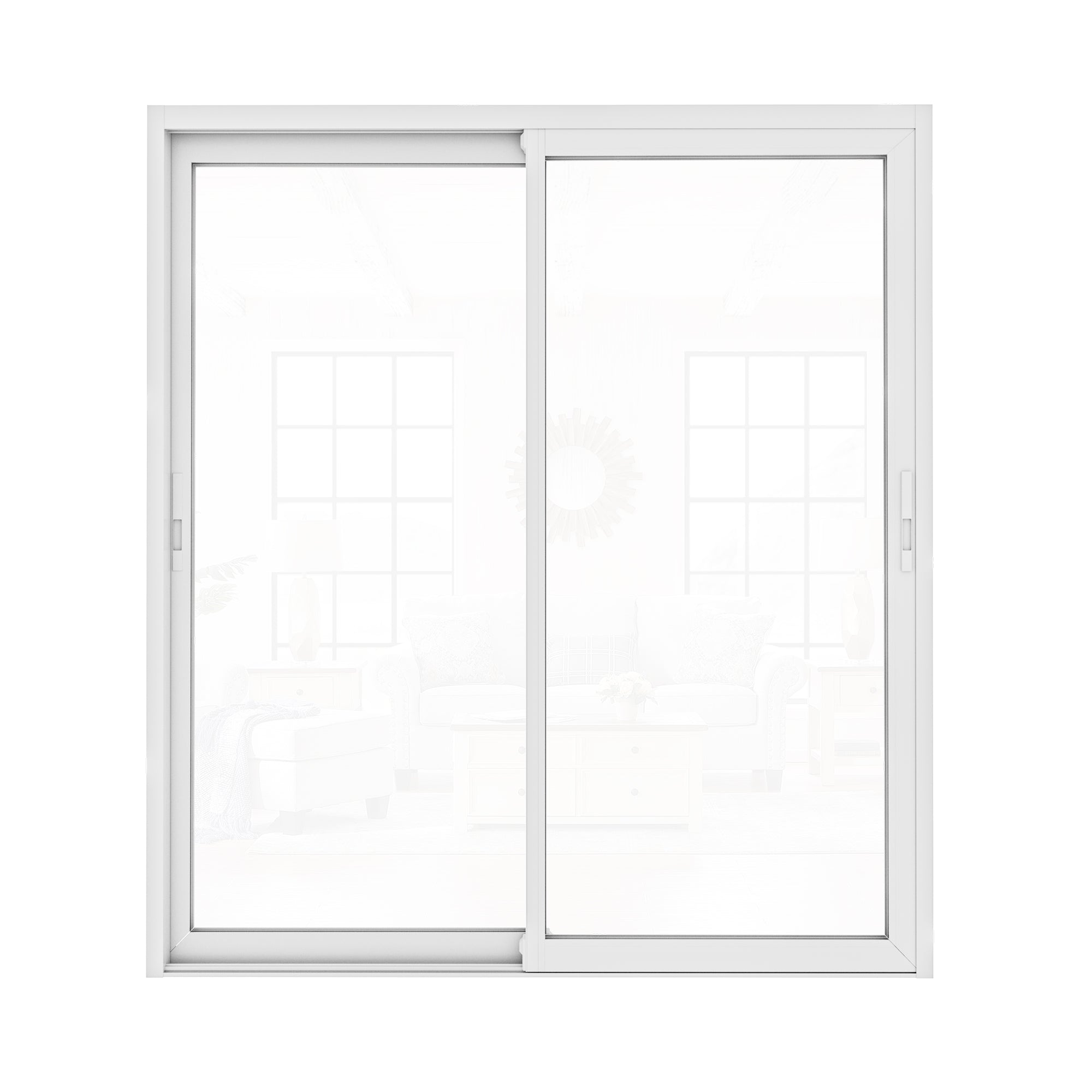 Custom White Universal Aluminum Multi-Sliding Patio Door with Double Glazed Low-E Glass