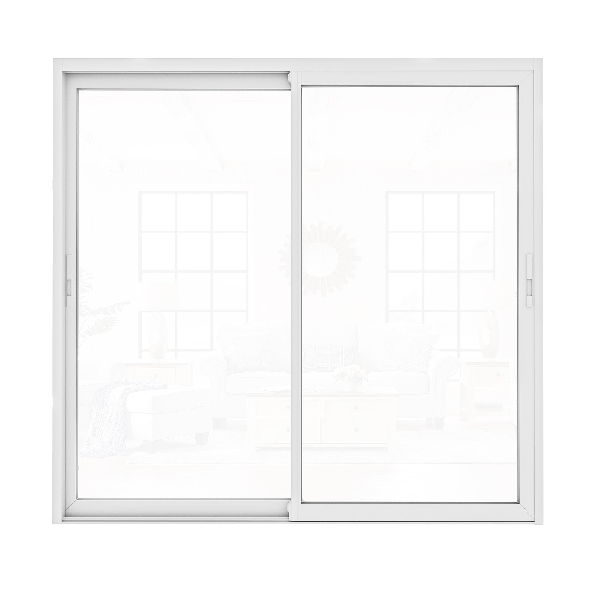 Custom White Universal Aluminum Multi-Sliding Patio Door with Double Glazed Low-E Glass