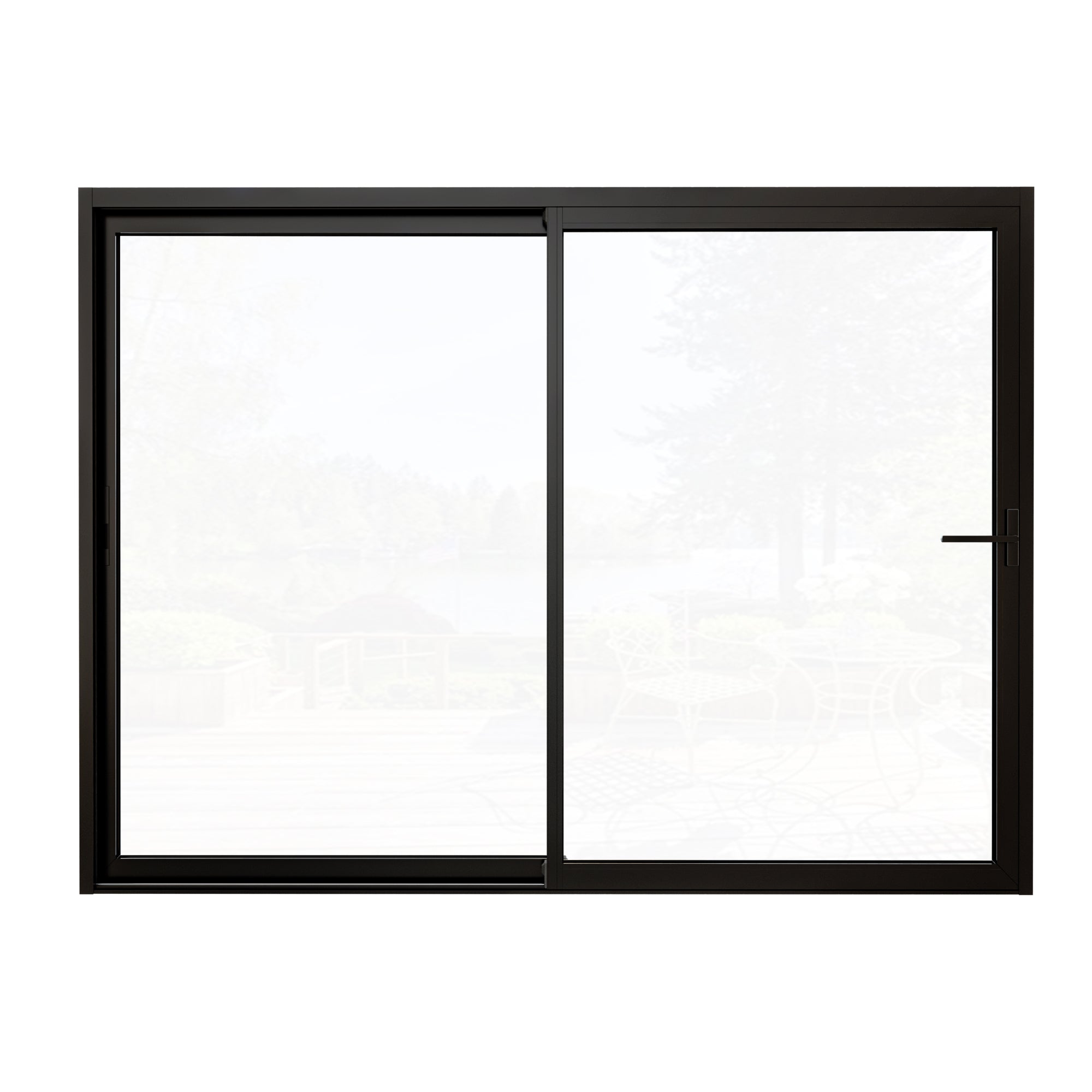 Custom Matte Black Universal Aluminum Multi-Sliding Patio Door with Double Glazed Low-E Glass