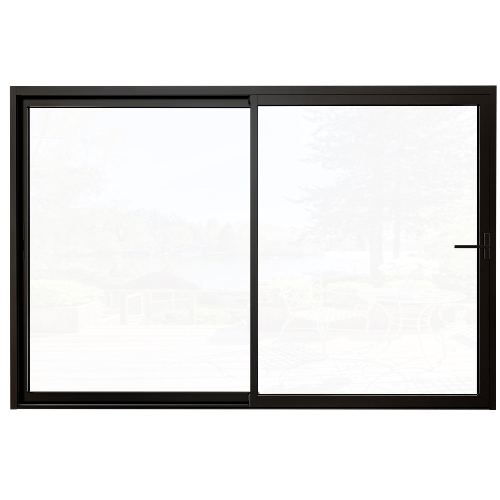 Custom Matte Black Universal Aluminum Multi-Sliding Patio Door with Double Glazed Low-E Glass