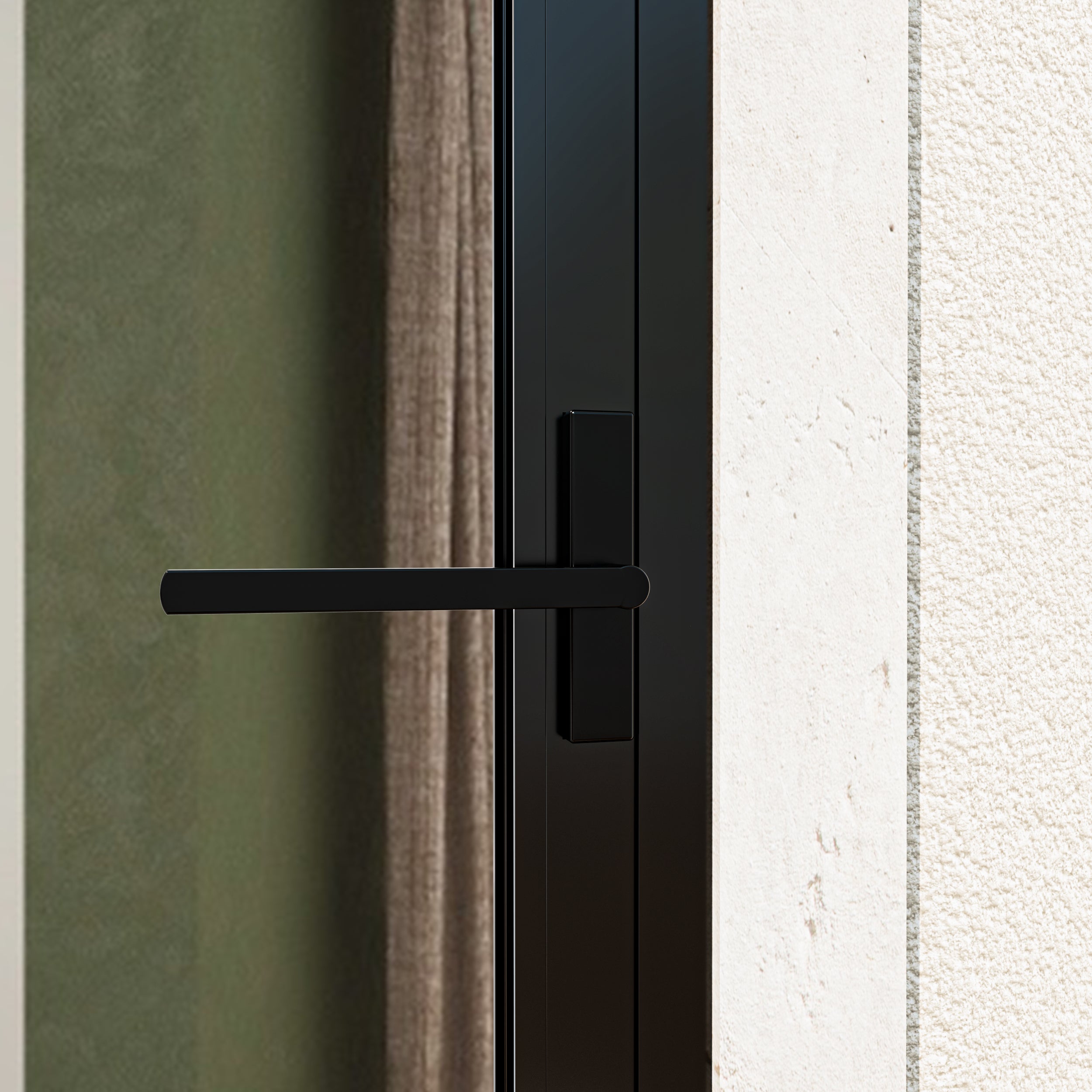 Custom Matte Black Universal Aluminum Multi-Sliding Patio Door with Double Glazed Low-E Glass