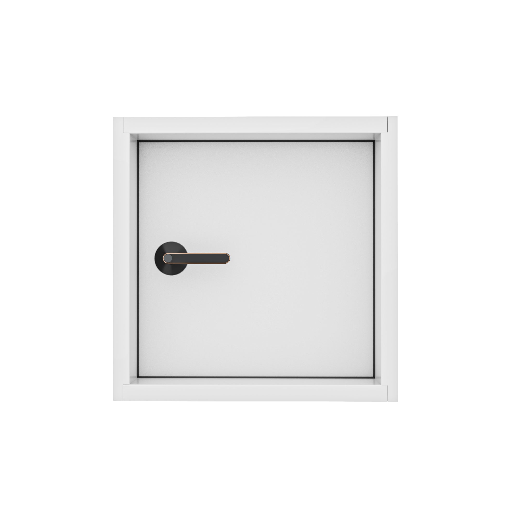 Fire-Rated Right-Hand/Outswing White Primed Wood Garage to Pantry Grocery Pass-Through Door