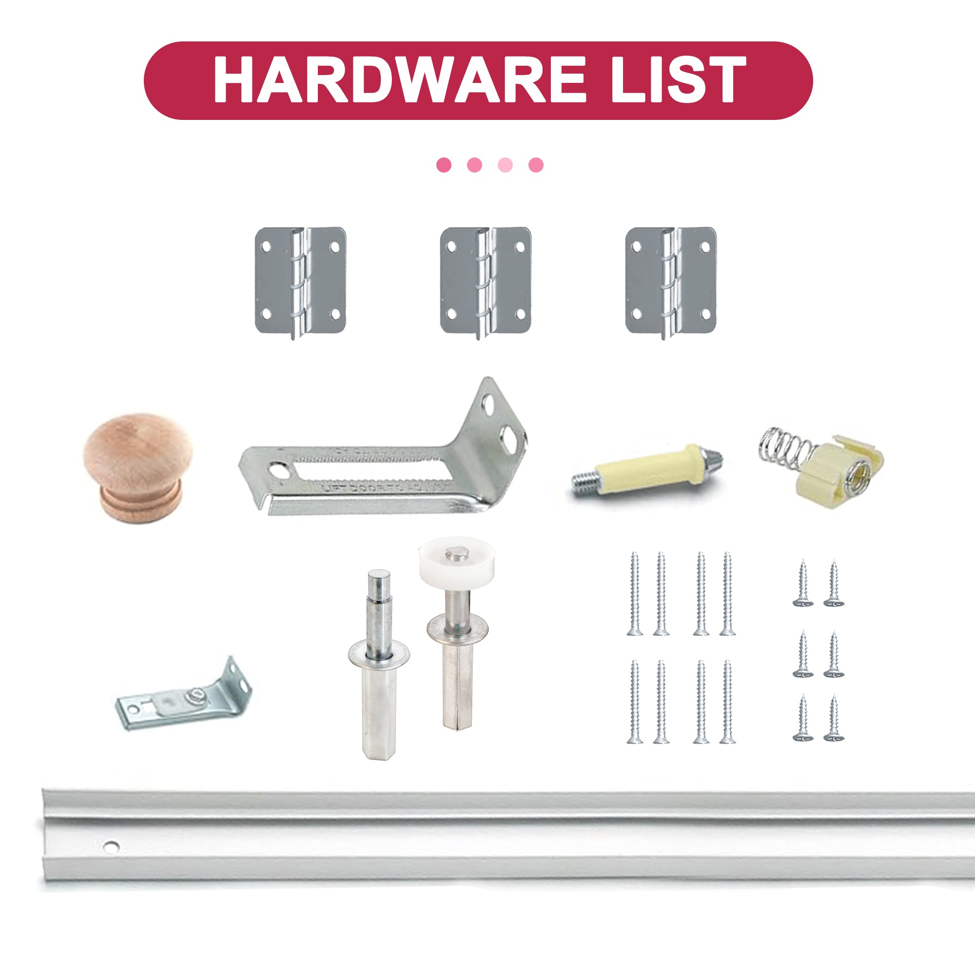 【Upgraded version】Ark Design Bi-fold Door Hardware | Heavy Duty Bi-fol
