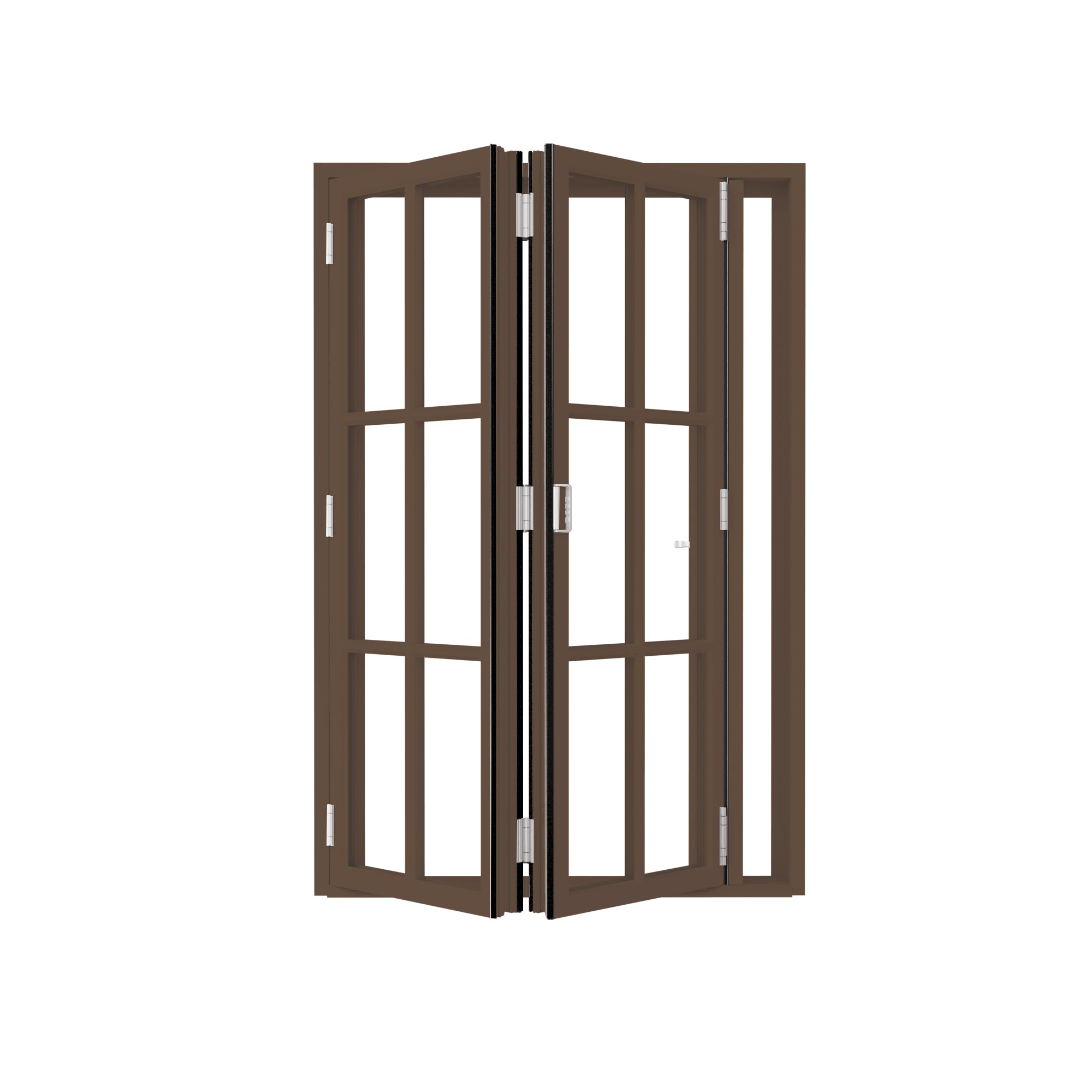 Custom Bifold Grid Patio Door  (2+0 Panels)