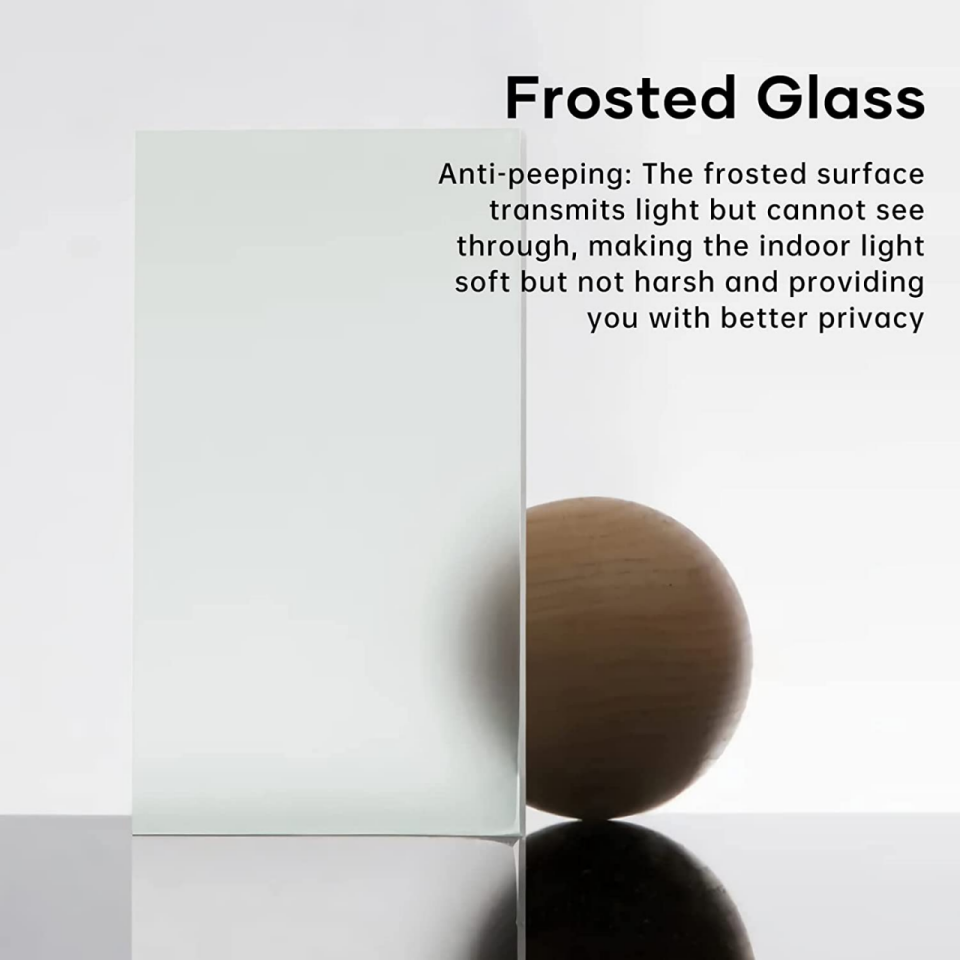 Ark Design 1-Lite Tempered Frosted Glass Bypass Sliding Closet Door with Hardware Kit, Aluminum Frame