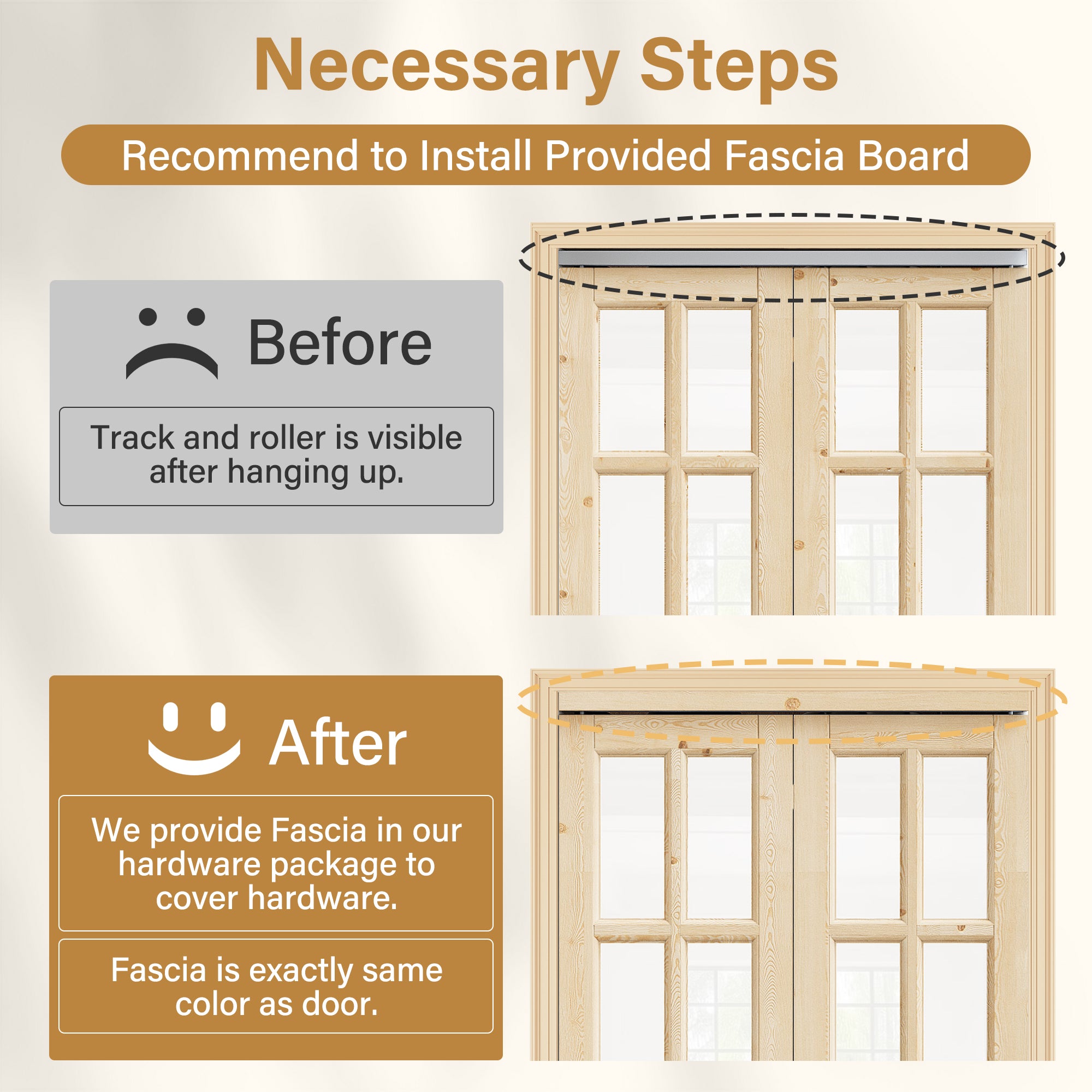 [Two Hardware Kits] Ark Design 10-Lite Pine Wood & Tempered Clear Glass Bifold Door, Bi-fold Door plus Pivot Door W/ 2-Type Hardware, 2-Slabs Solid Core Unfinished & Paintable Door