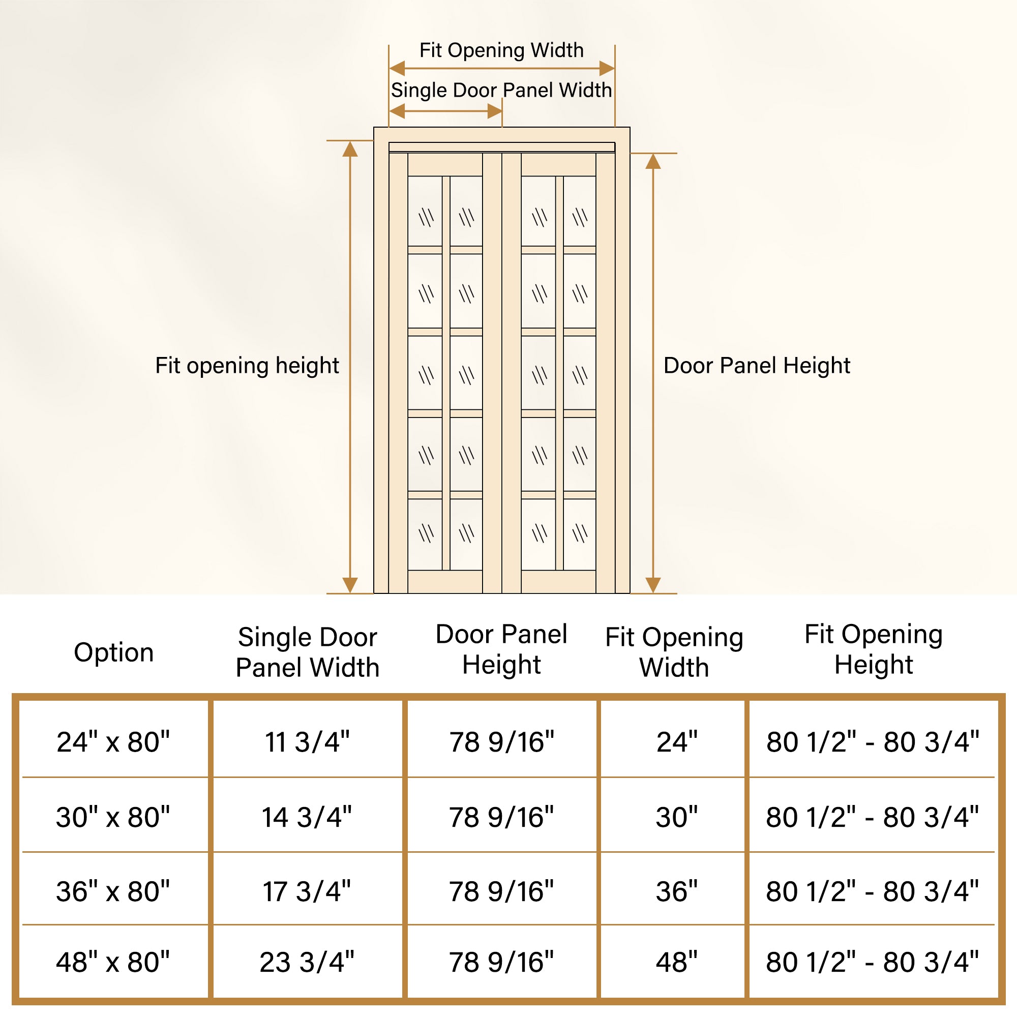 [Two Hardware Kits] Ark Design 10-Lite Pine Wood & Tempered Clear Glass Bifold Door, Bi-fold Door plus Pivot Door W/ 2-Type Hardware, 2-Slabs Solid Core Unfinished & Paintable Door