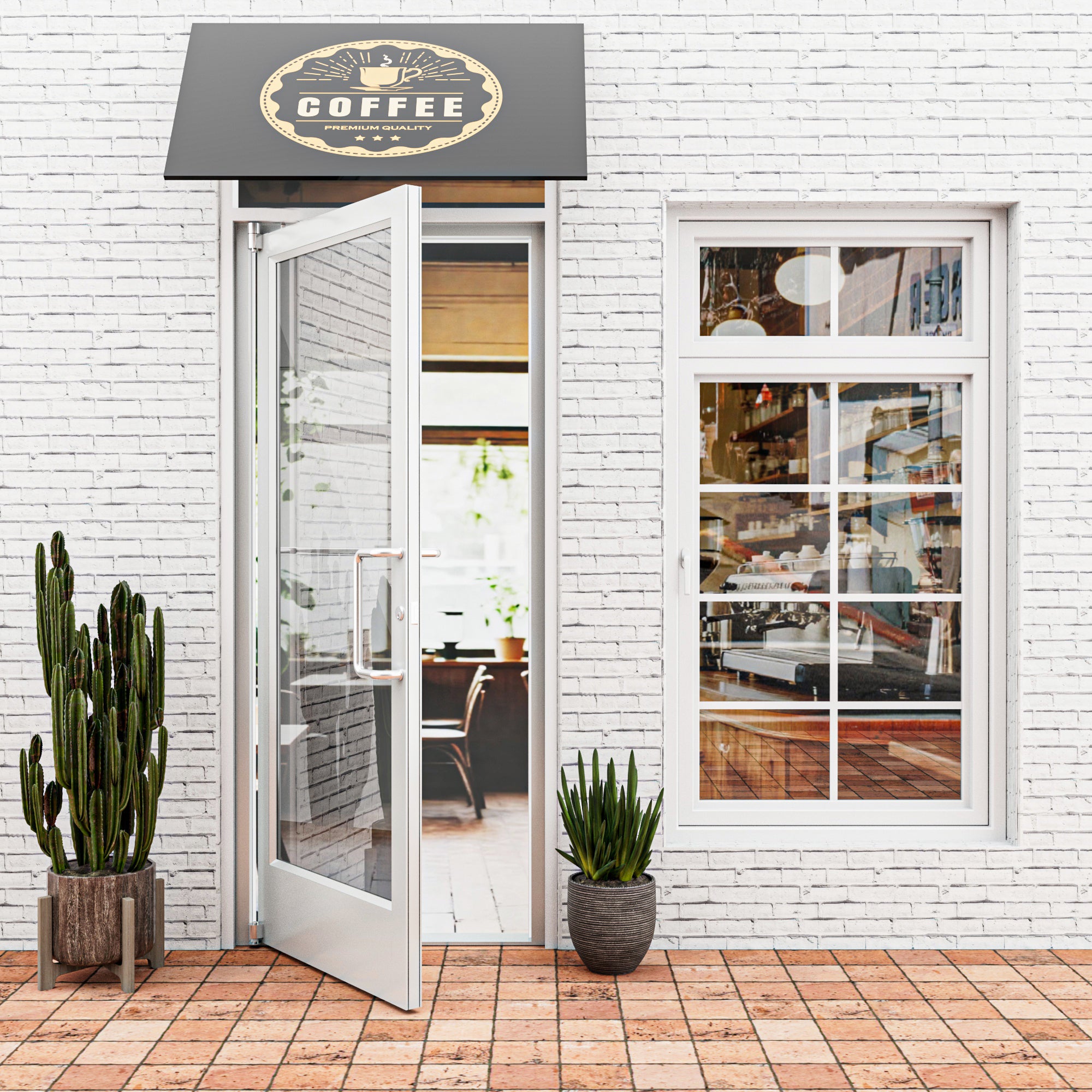 Silver Outswing Anodized Aluminum Prehung Commercial Door