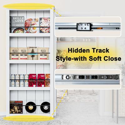 Ark Design Ghost Sliding Barn Door and Hardware Kit & Soft Close & Mou