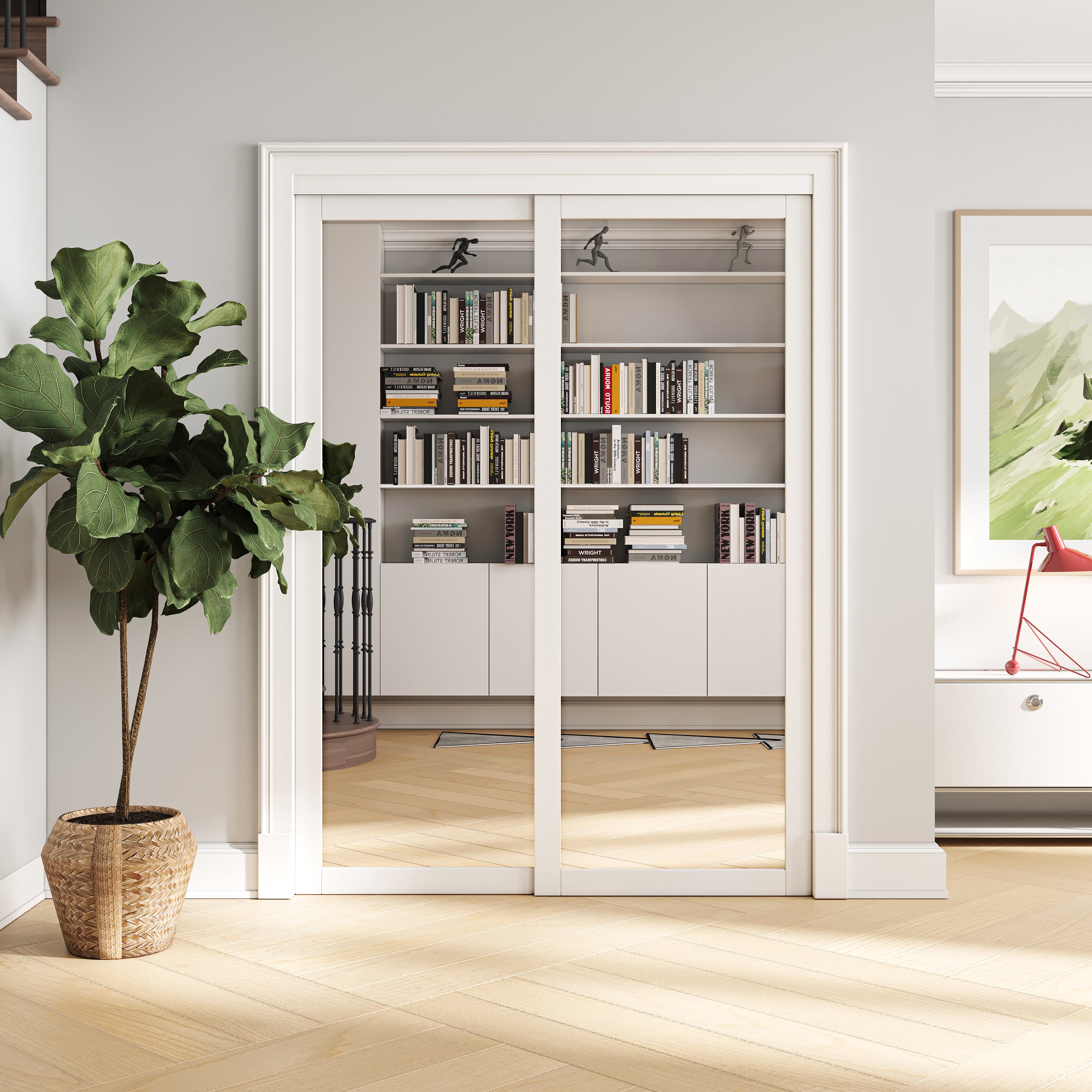 Modern Mirrored Closet Doors Design Ideas