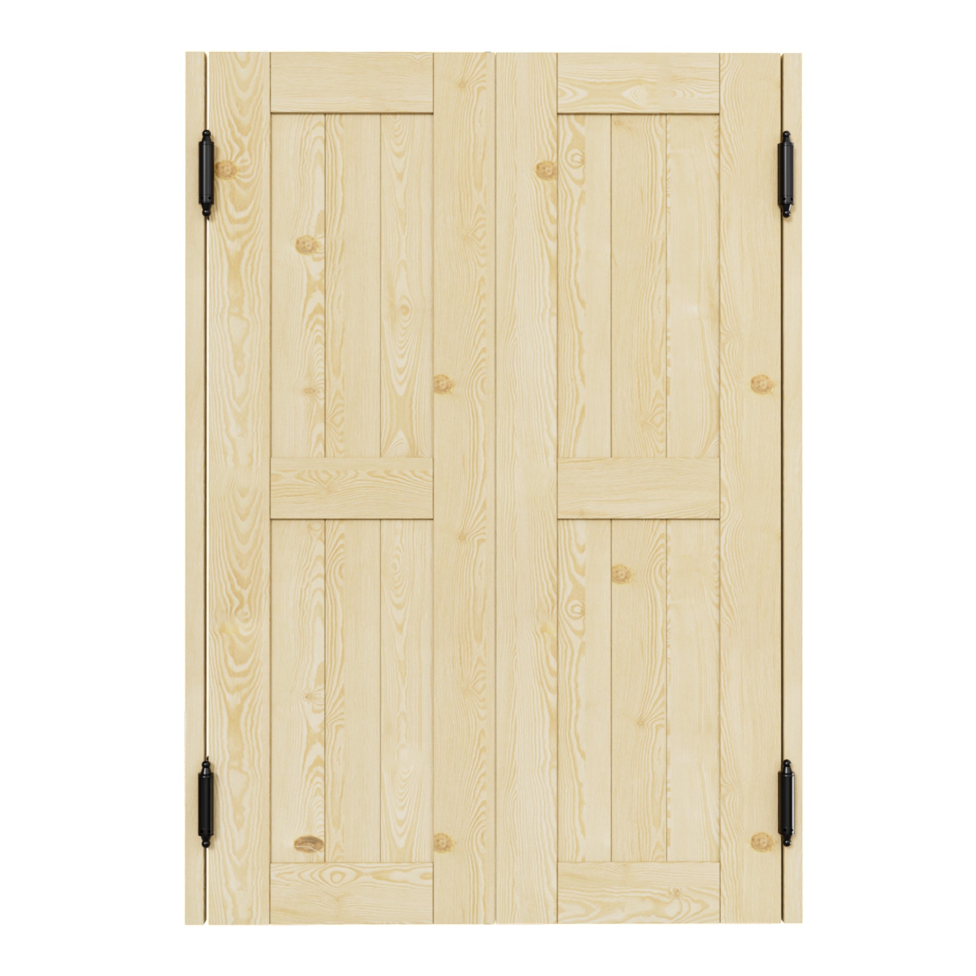 Cafe Door Double H Panel Unfinished Indoor Vacant Doorway Pine Wood Swinging Saloon Door With Hardware