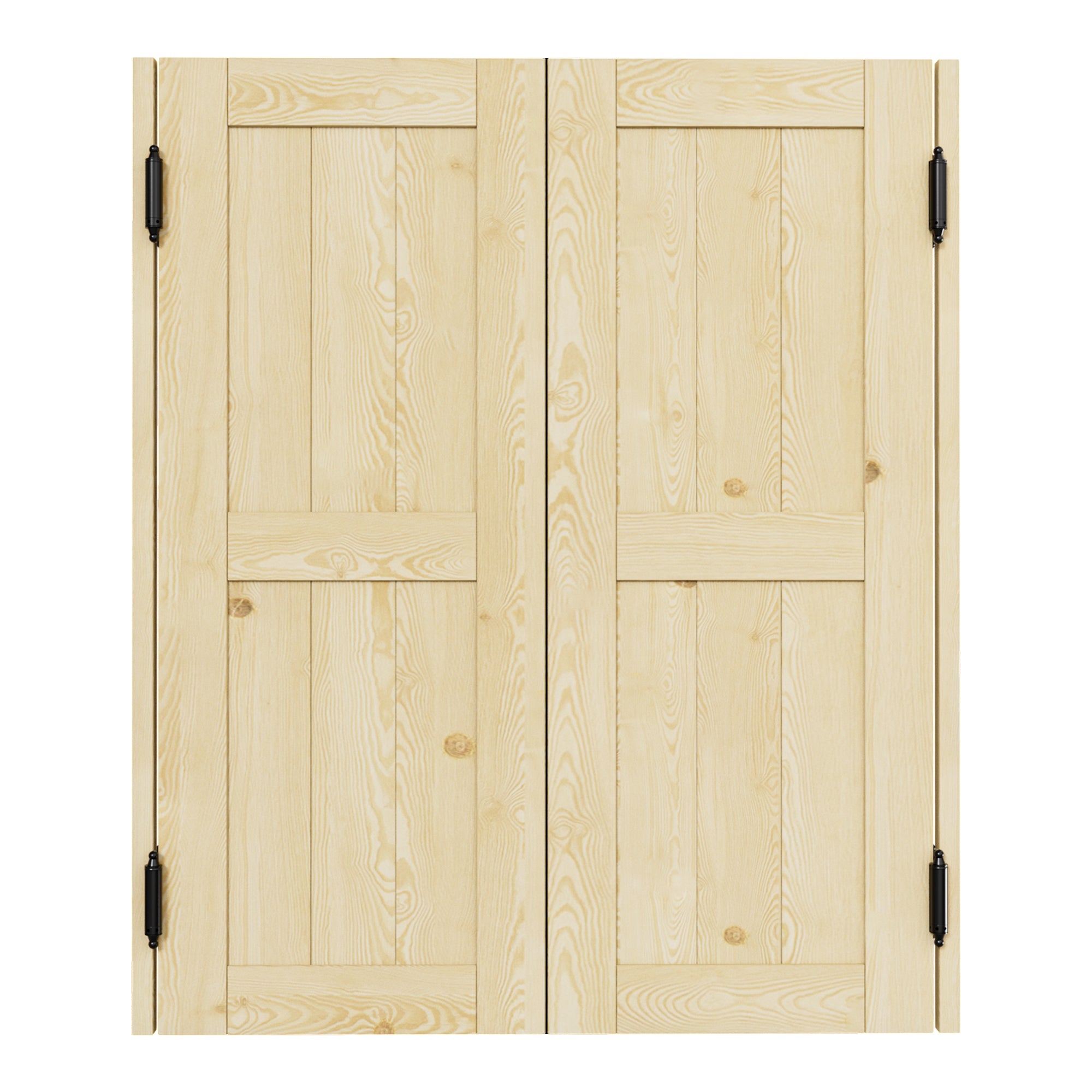 Cafe Door Double H Panel Unfinished Indoor Vacant Doorway Pine Wood Swinging Saloon Door With Hardware