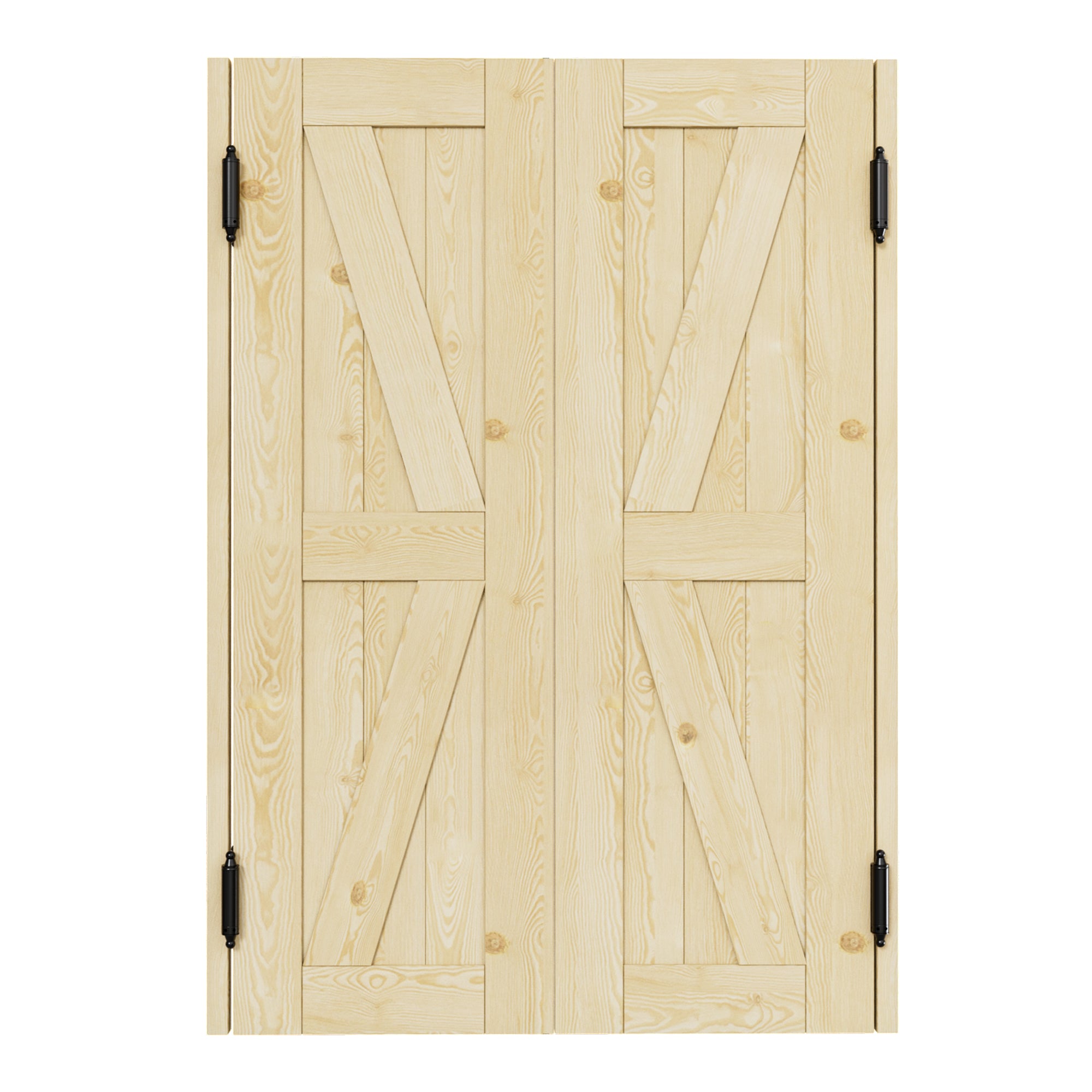 Cafe Door Double K Panel Unfinished Indoor Vacant Doorway Pine Wood Swinging Saloon Door With Hardware