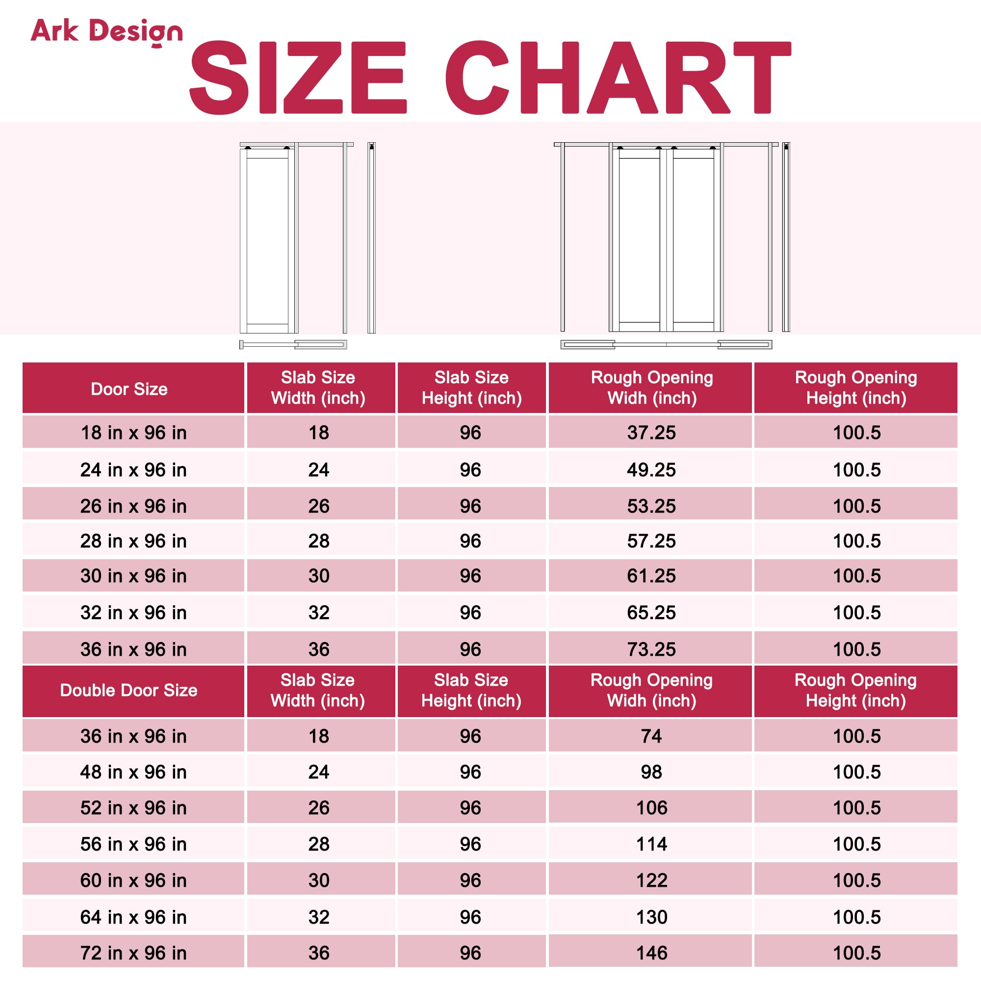 Ark Design 6-Lite Clear Glass Pocket Door with Hardware Kit & Soft Close & Frame, MDF Wood & Paint-grade Finished, White