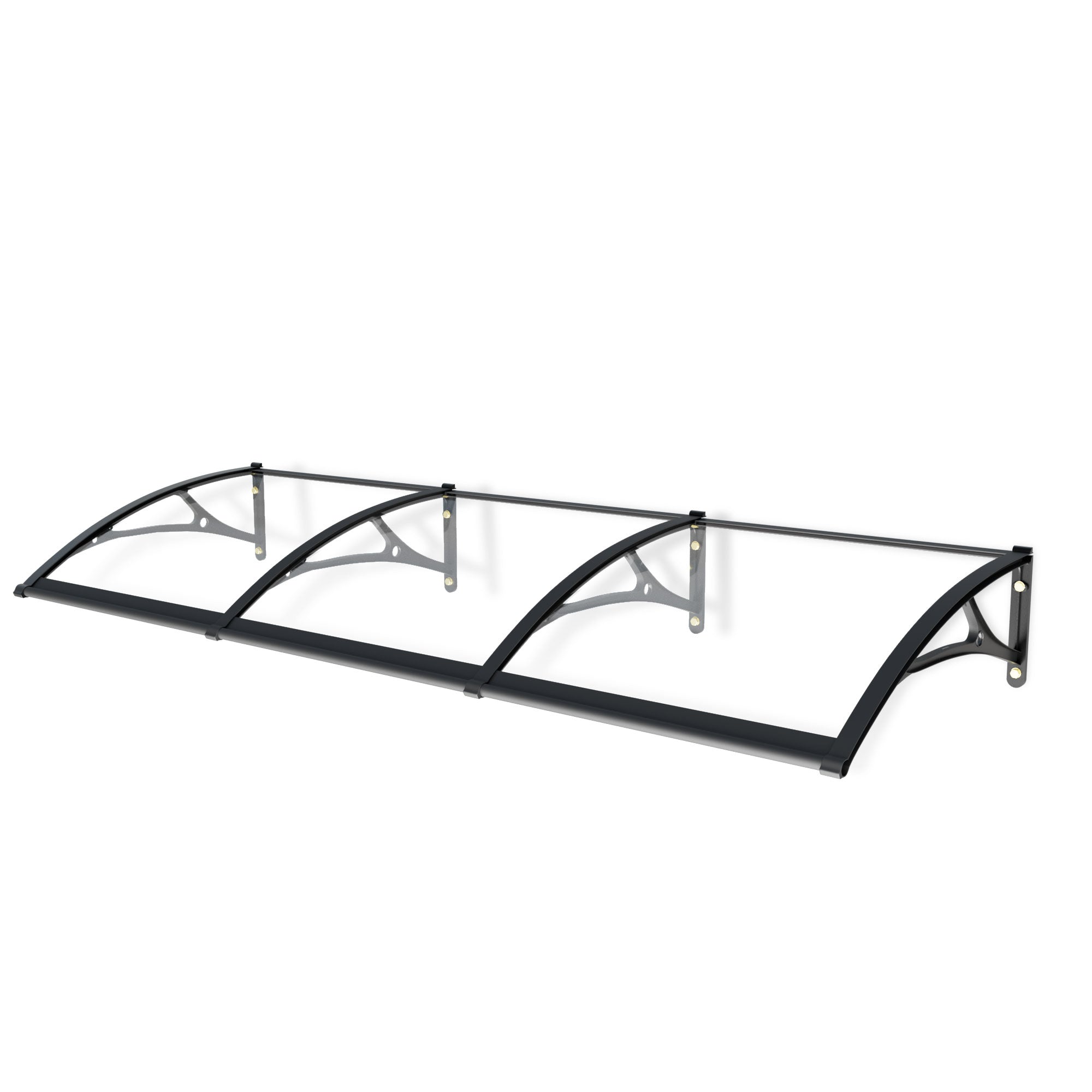 11.8 ft. Clear Acrylic Door and Window Aluminum Fixed Awning (10.2 in. H x 39.4 in. D)