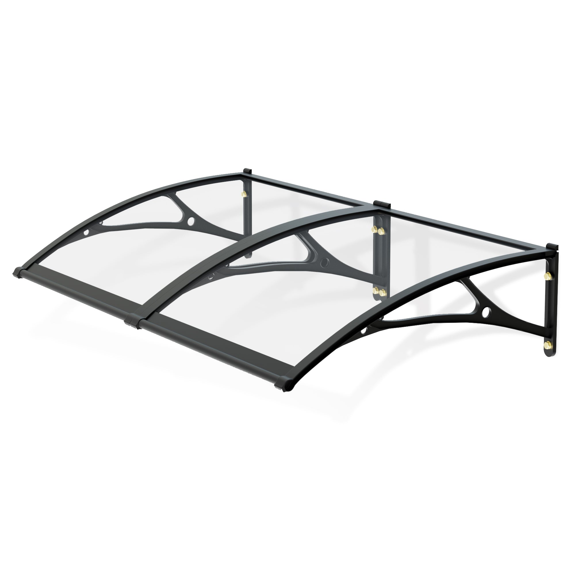 7 .9 ft. Clear Acrylic Door and Window Aluminum Fixed Awning (10.2 in. H x 39.4 in. D)
