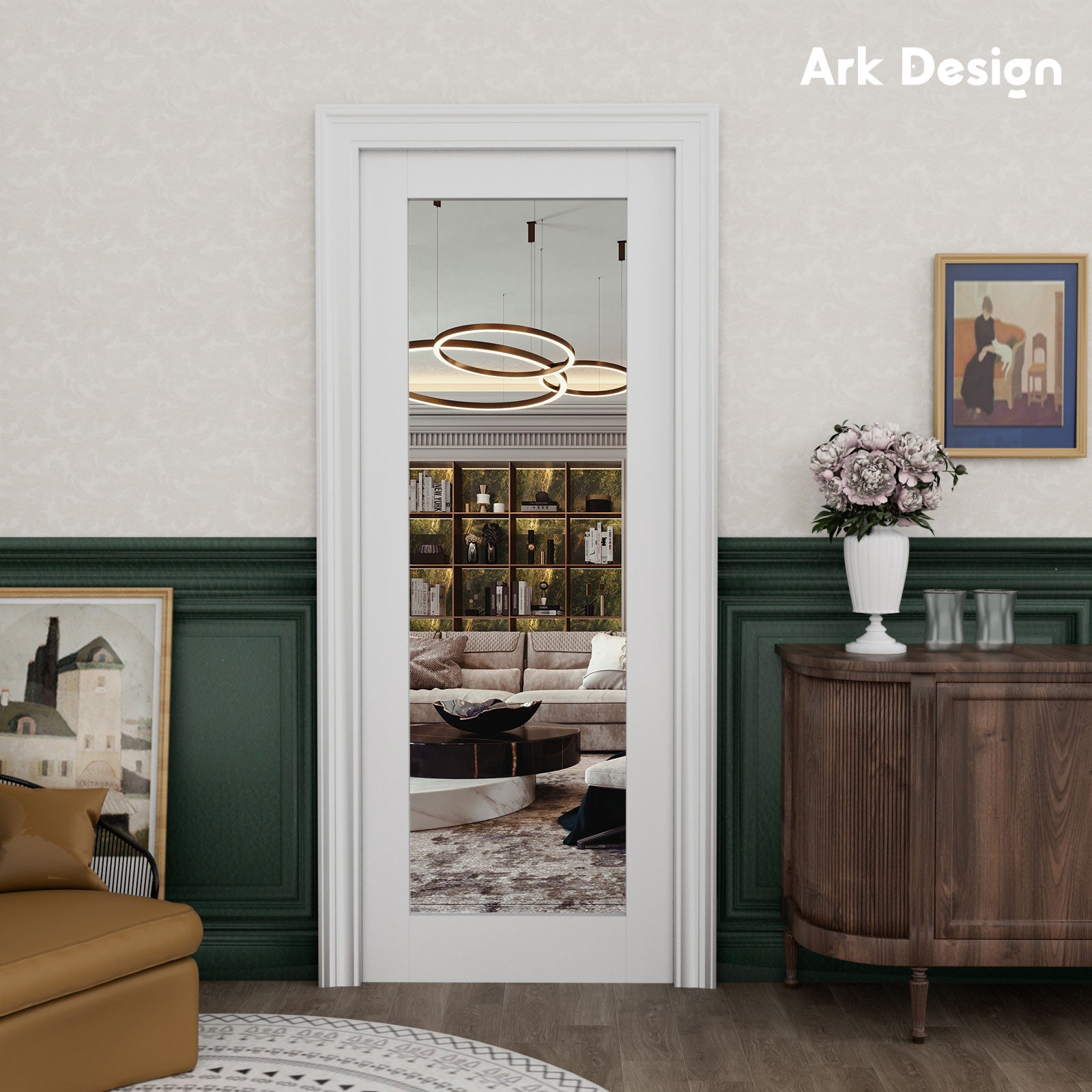 Mirrorred Pocket Door Ark Design