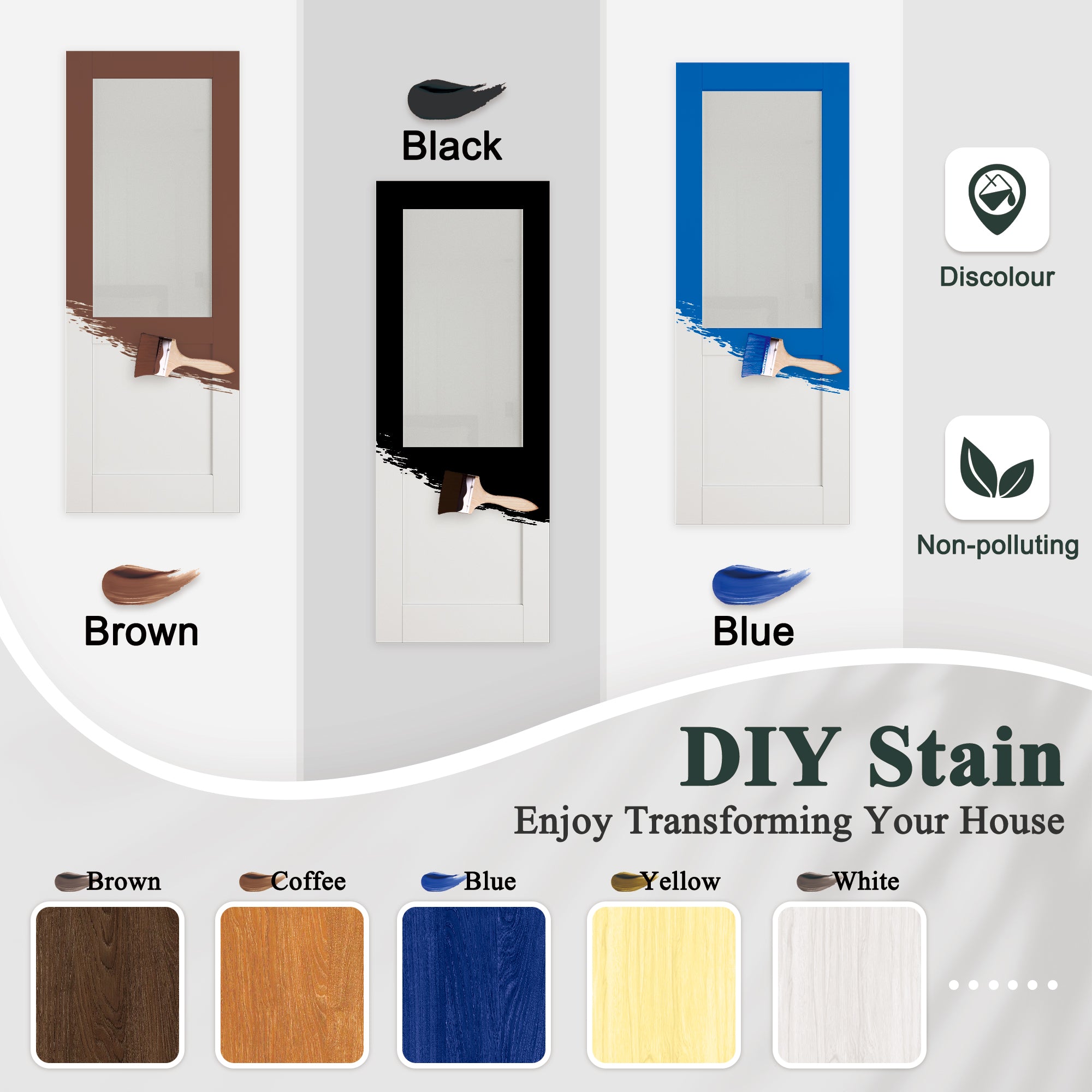 [Paintable] Half Lite Tempered Frosted Glass  Bifold Sliding Barn Door, Prefinished & Paintable Surface with Hardware Kit
