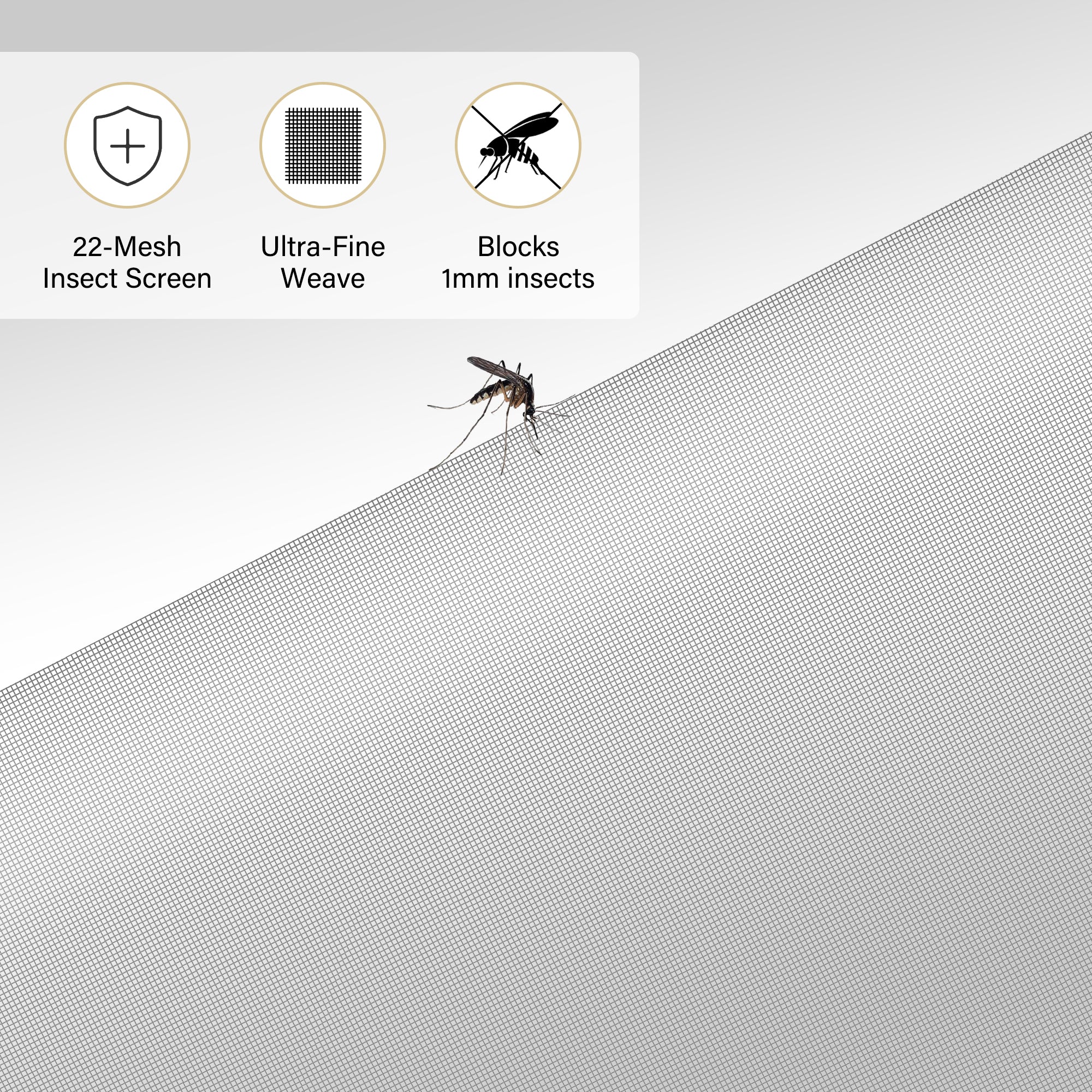 Ark Design Self-Adhsive Insect Mesh for Security Door