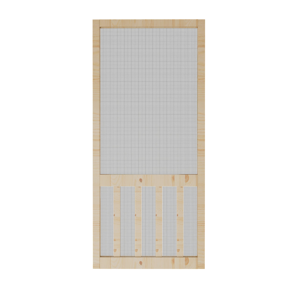 Ark Design Single Universal Paneled Railing Style Unfinished Pine Wood