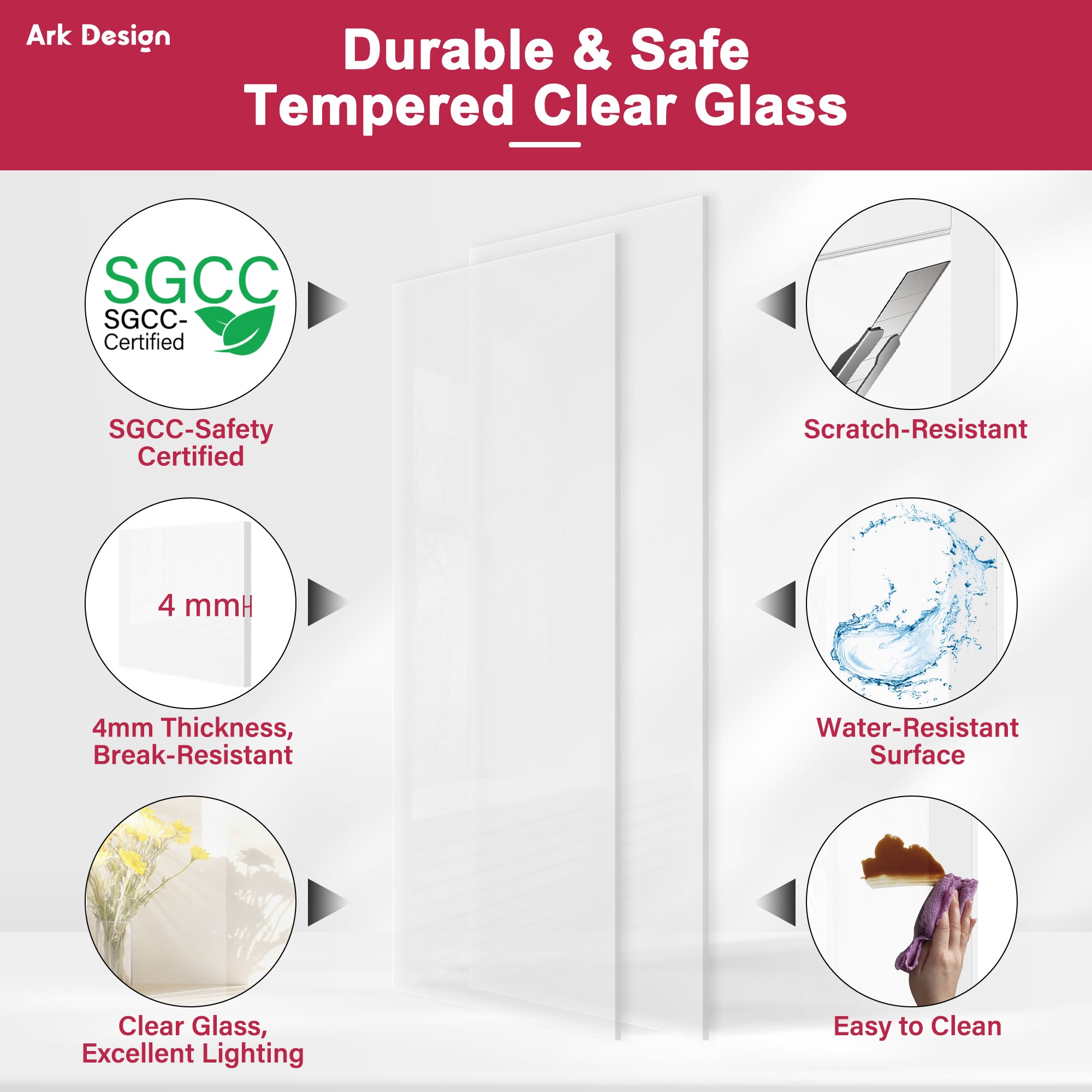 [Silver Hardware Prehung French Door Collection] 1-Lite Clear Glass White Solid Core Double Prehung French Door with Sliver Handware kit & Ready-to-Assemble Jamb