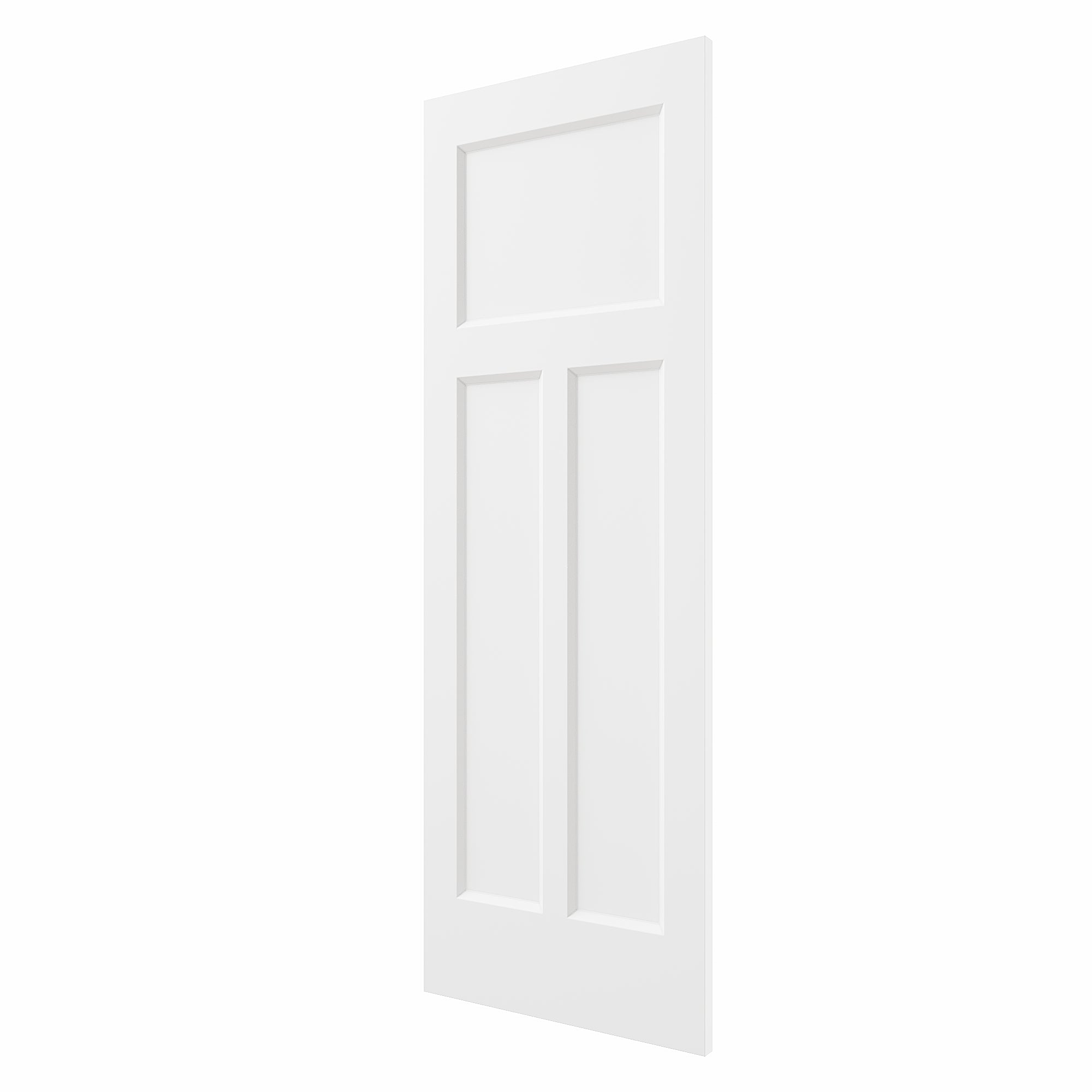 Ark Design T Shape  Panel Molded Door Slab with/without Prehung Kit, White