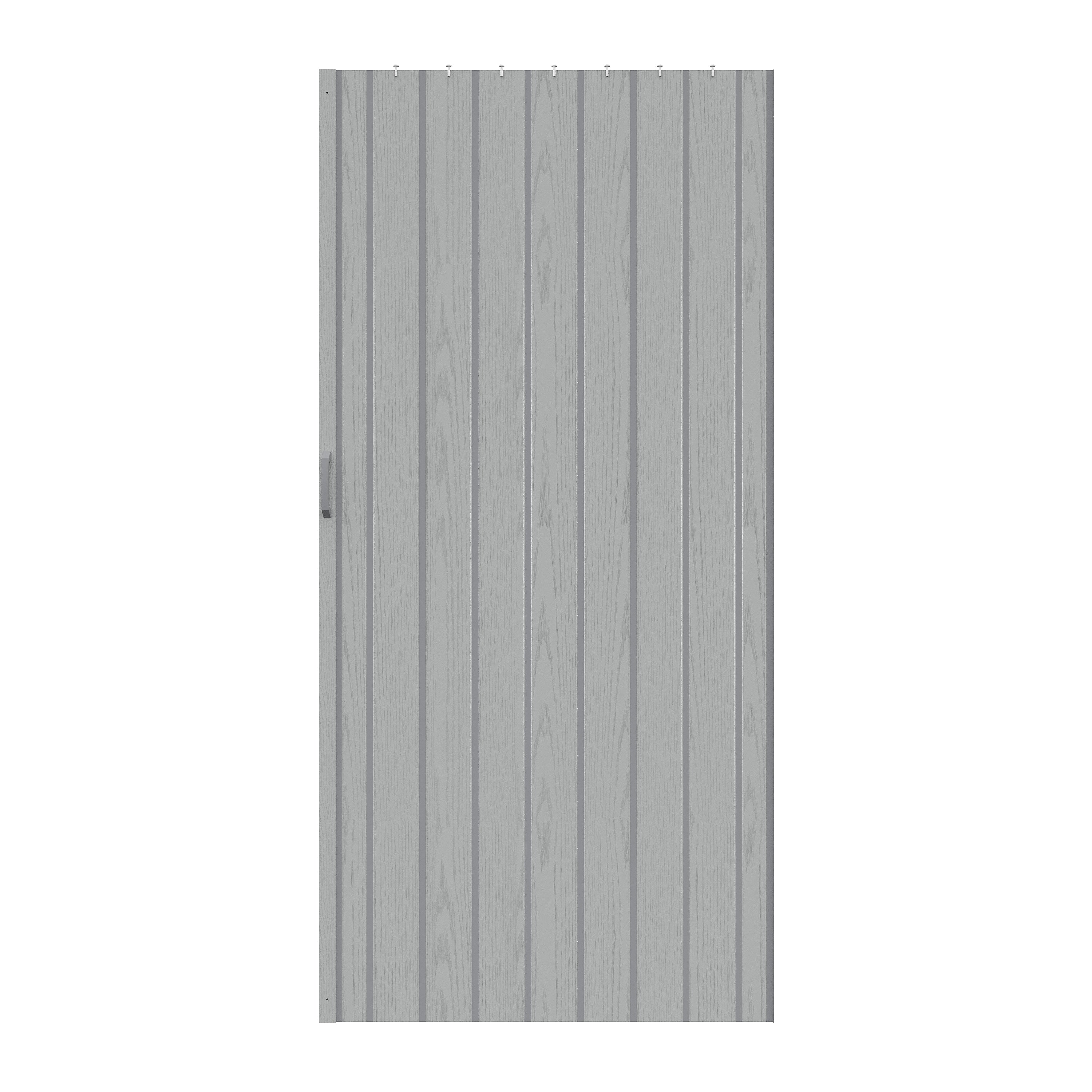 Single Layer Accordion Door with Handles & Magnetic Lock, Black