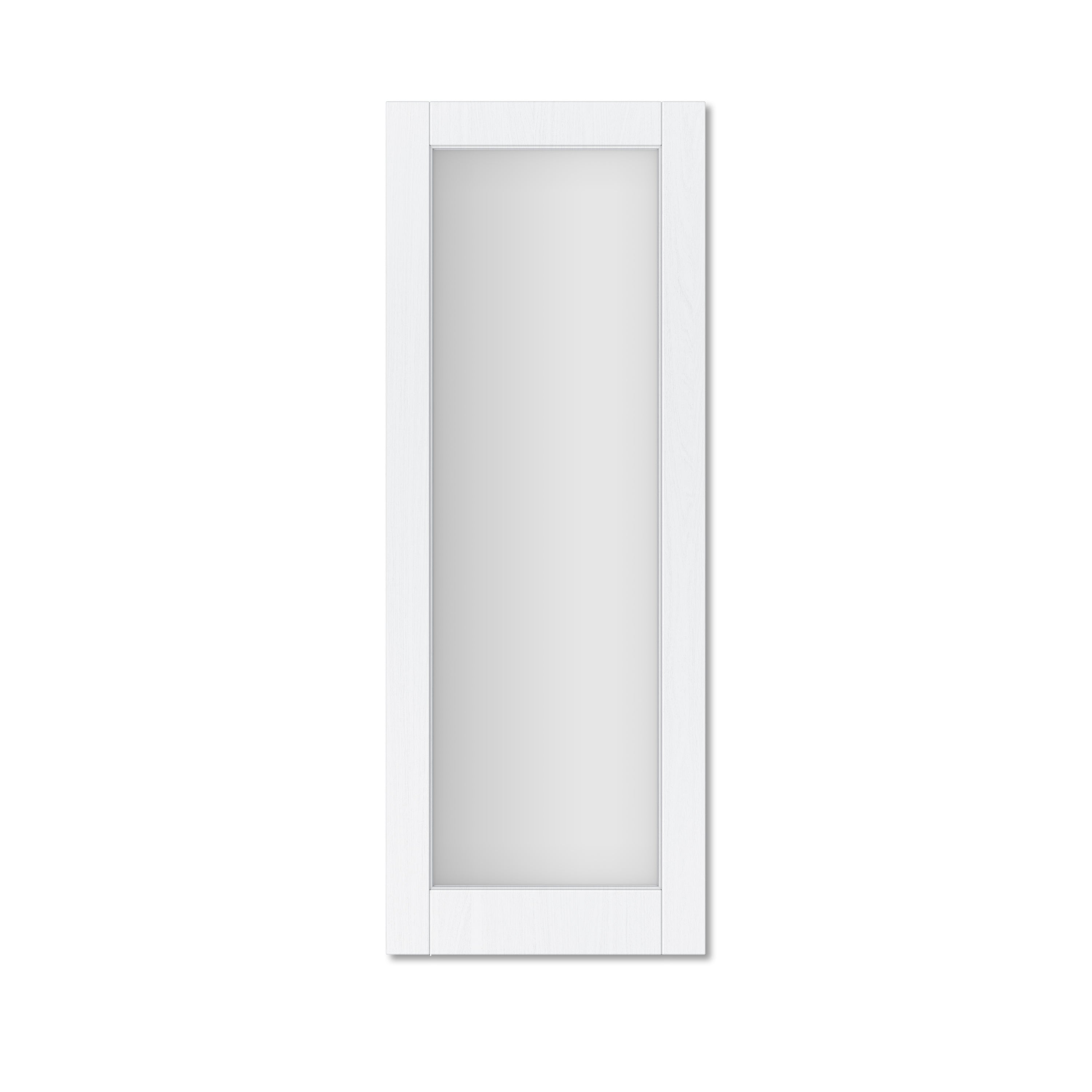 Ark Design Frosted Glass Door Slab with/without Prehung Kit, White
